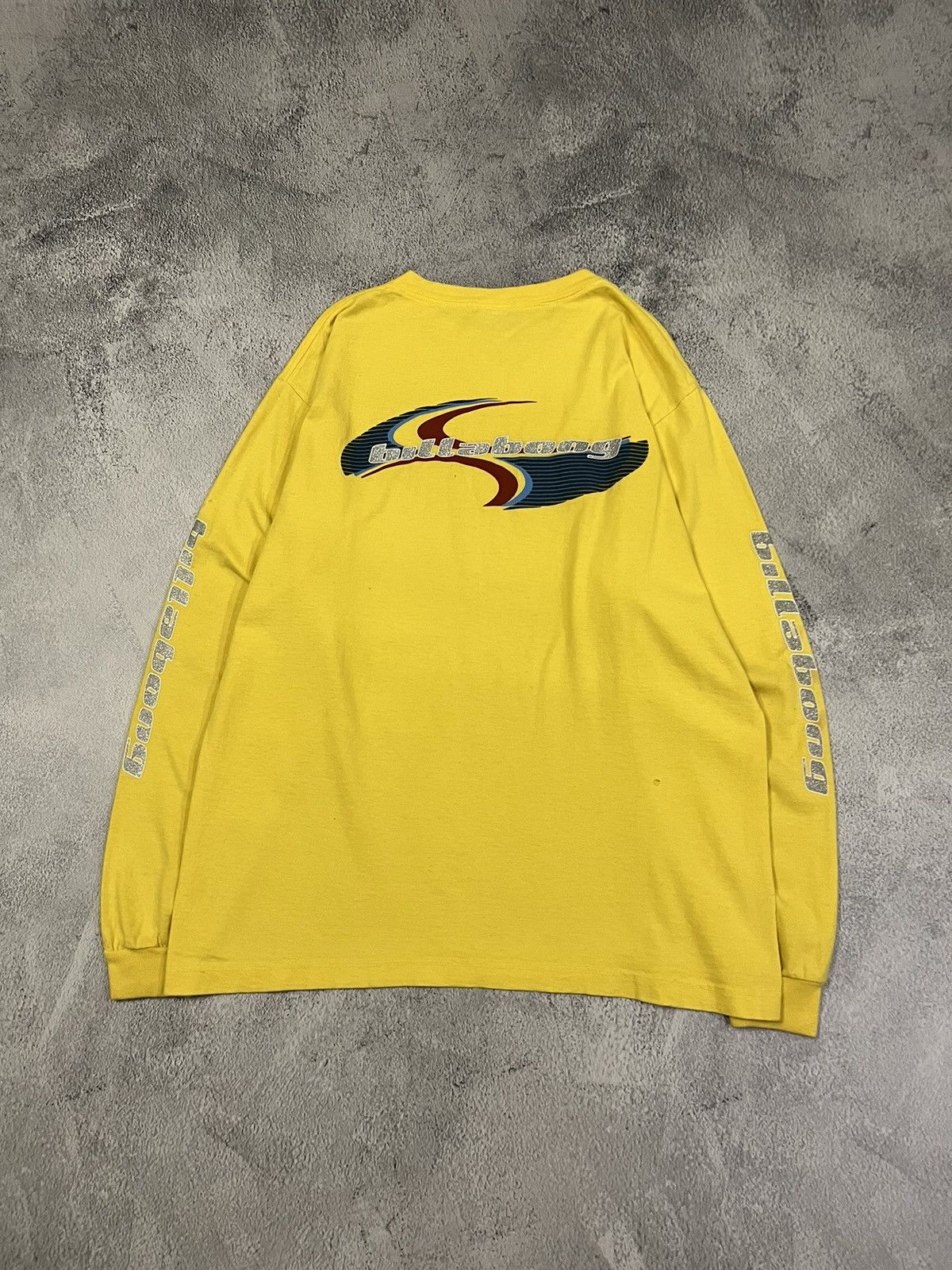 Billabong Vintage Y2k Billabong USA 💛 Faded Big Logo Long Sleeve 90’s Size US L / EU 52-54 / 3 - 2 Thumbnail
