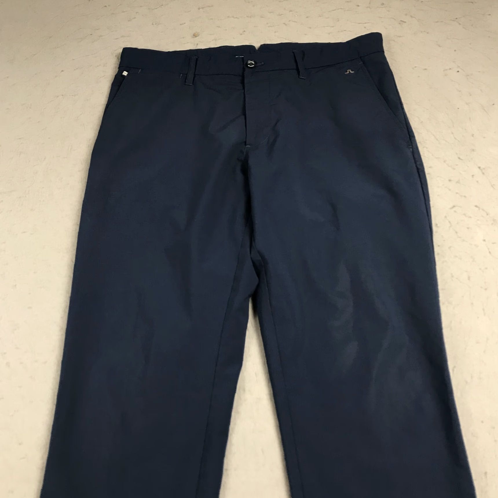 J.Lindeberg J.Lindeberg Golf Pants Mens 33x32 Blue Performance Stretch Logo Chino Casual Pants Mens 33 Blue Logo Sports 90s (adjusted within constraints) Size US 33 - 2 Thumbnail