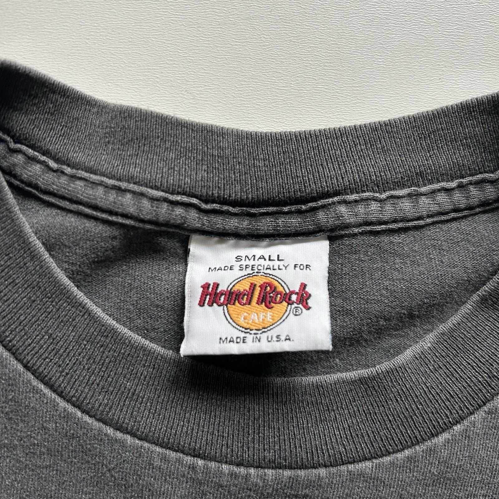 Hard Rock Cafe × Vintage Vintage Hard Rock Cafe Las Vegas Shirt Small 90s Faded Black Size US S / EU 44-46 / 1 - 3 Thumbnail