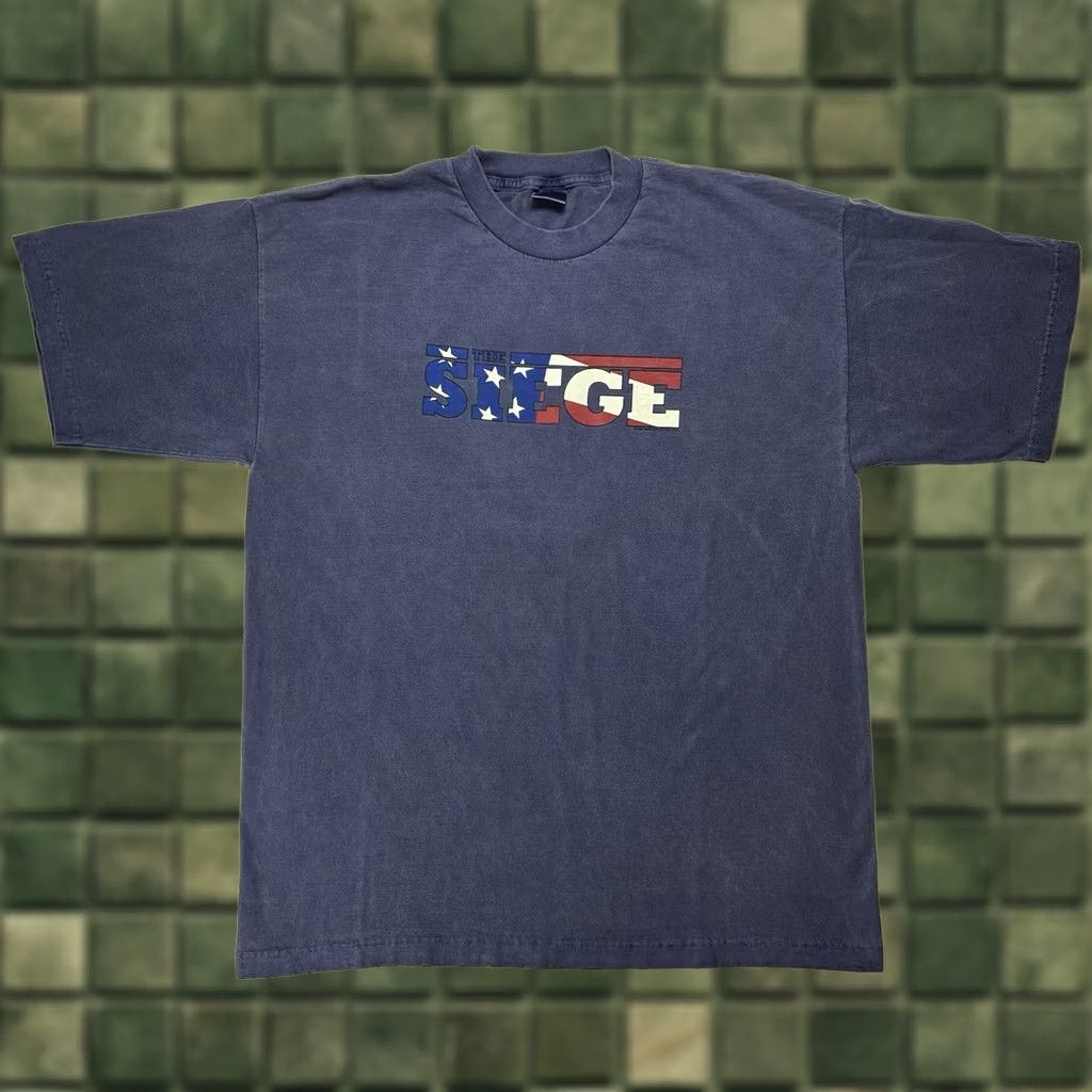 AAA VINTAGE The SIEGE Movie Shirt 1998 Denzel Washington XL 100% cotton Blue 90s Mens Size US XL / EU 56 / 4 - 1 Thumbnail