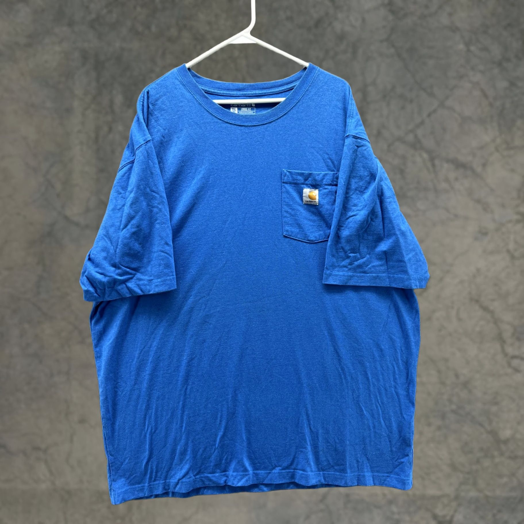 Carhartt Carhartt Shirt Mens 2XLT Blue K87 Pocket Tee Loose Fit Workwear Tagless Short Sleeve Crew Neck Size US XXL / EU 58 / 5 - 1 Thumbnail