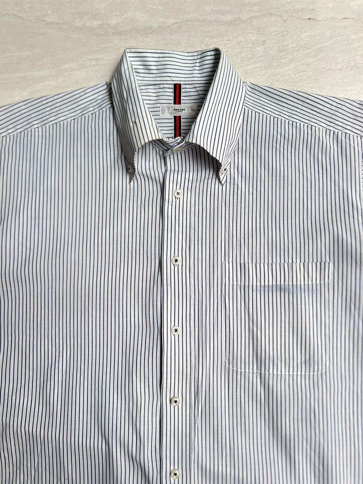 Yohji Yamamoto SACSNY Y’SACCS Yohji Yamamoto Striped Shirt Size US L / EU 52-54 / 3 - 3 Thumbnail