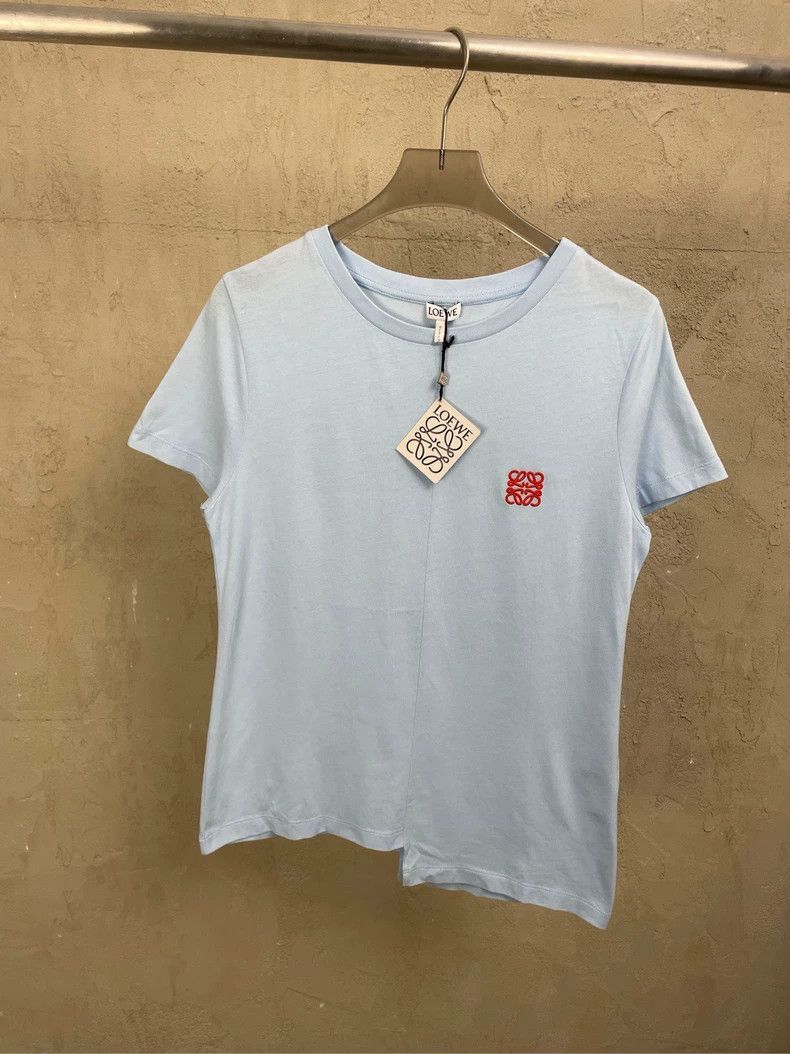 Loewe loewe Embroidered small Logo irregular hem short-sleeved T- Size US XS / EU 42 / 0 - 1 Thumbnail