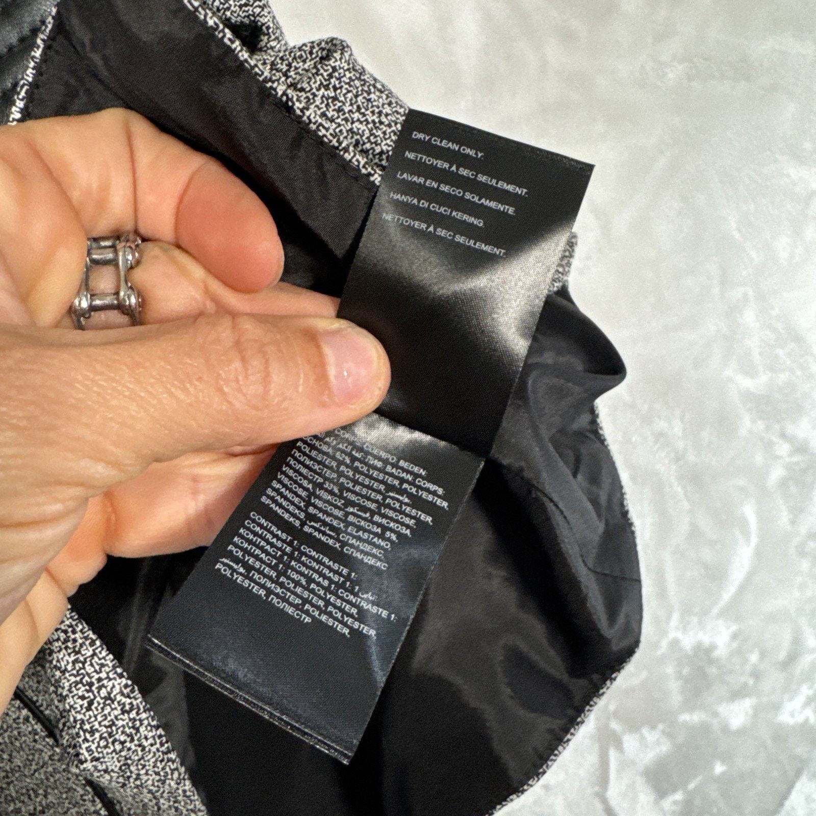 Bebe Bebe tweed jacket blazer w/ Faux leather accent Sz 8 Padded Size M / US 6-8 / IT 42-44 - 5 Thumbnail