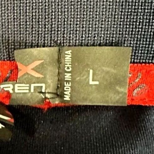 RLX Ralph Lauren RLX Ralph Lauren Golf Polo Shirt Mens Large Blue White Candy Stripes Rugby Button Collar Short Sleeve Athletic Breathable Stretch Size US L / EU 52-54 / 3 - 4 Thumbnail