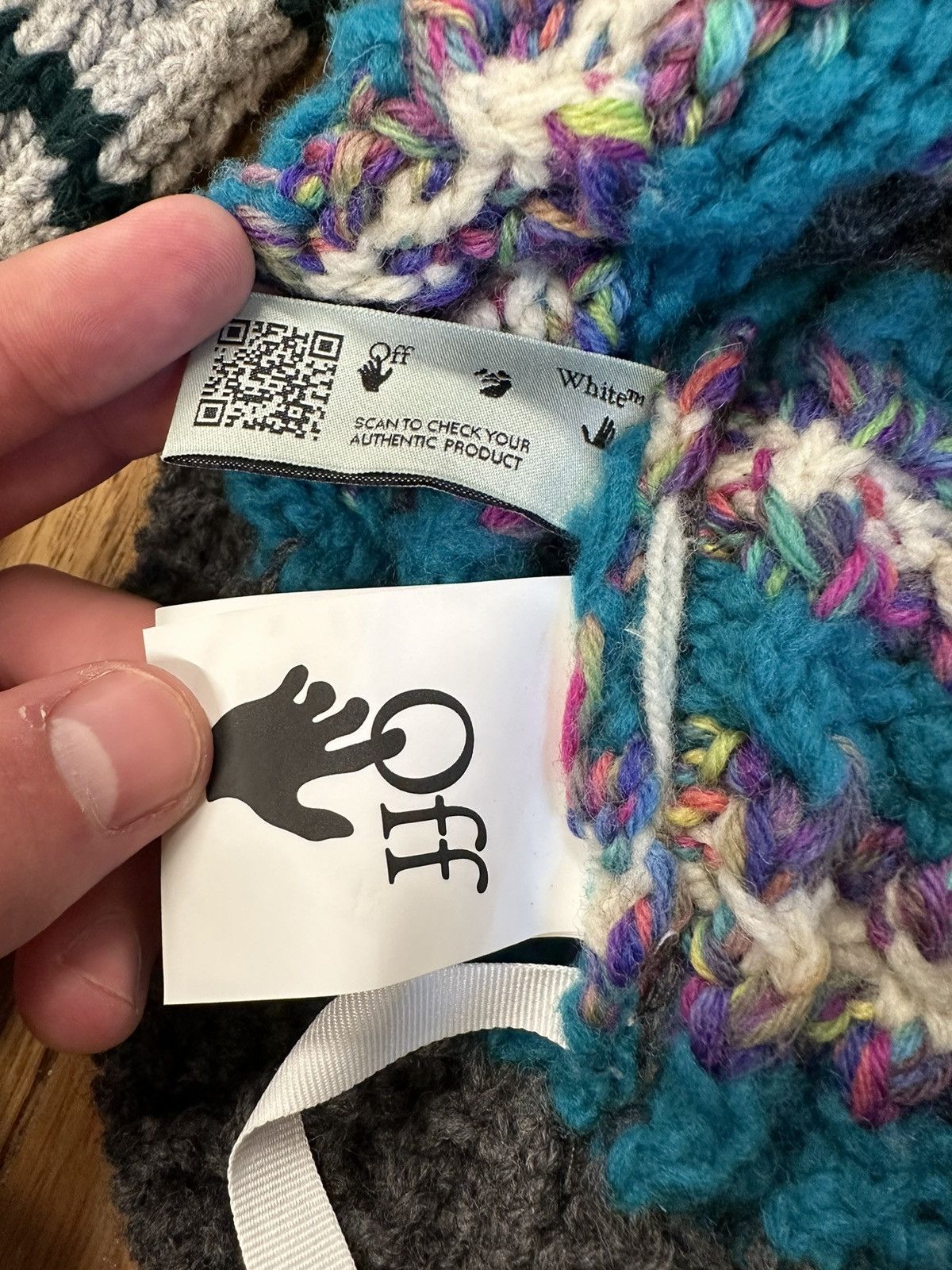 Off-White Off White OFF Embroidered Knit Sweater Size M Size US M / EU 48-50 / 2 - 5 Thumbnail