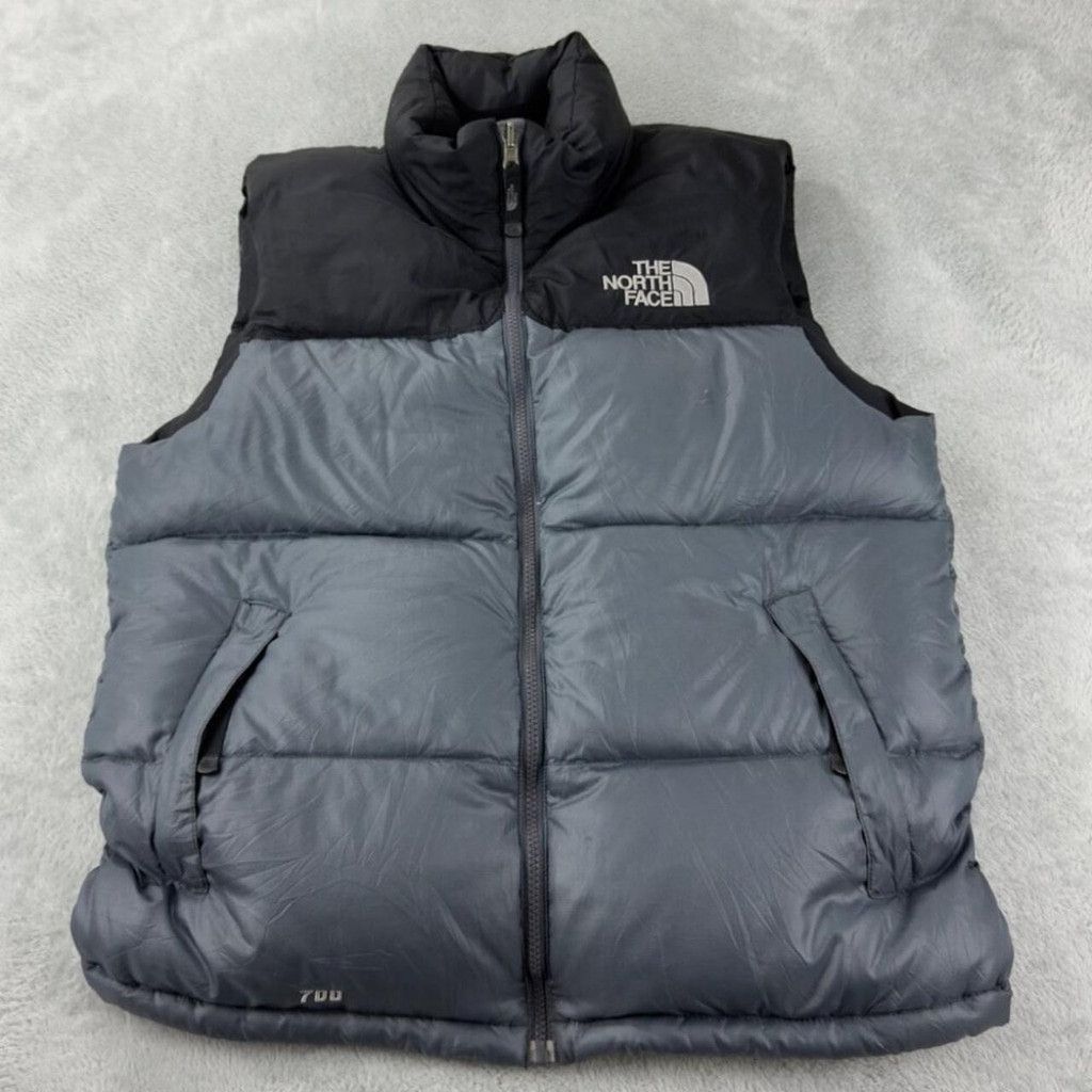 The North Face The North Face Grey Down Puffer Vest Men's Size Medium Size US M / EU 48-50 / 2 - 1 Thumbnail