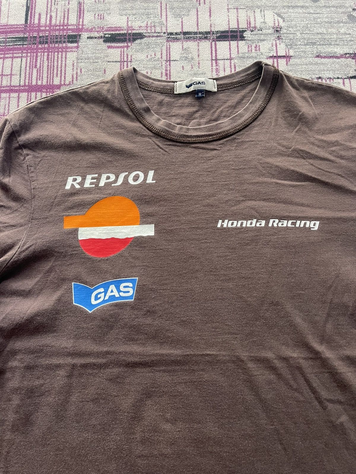 GAS VINTAGE GAS REPSOL HONDA RACING SPELL OUT VERY RARE Size M / US 6-8 / IT 42-44 - 3 Thumbnail
