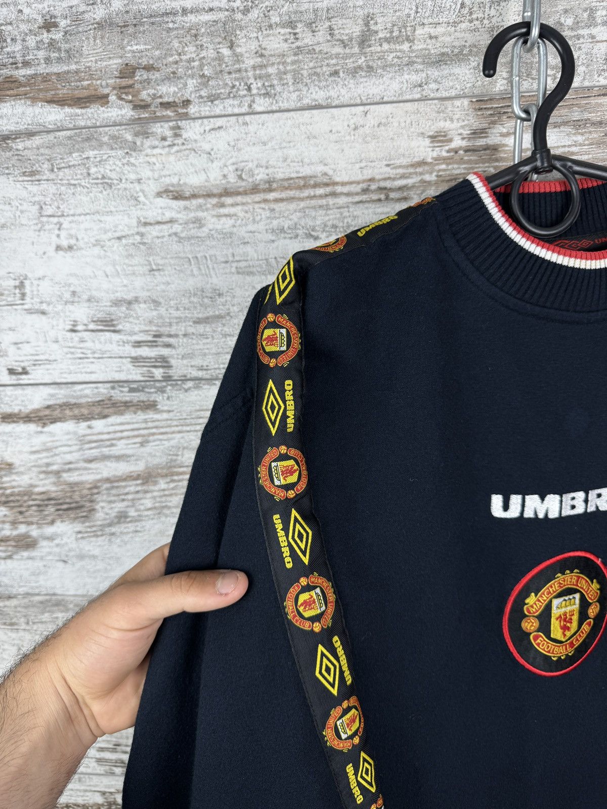 Umbro × Vintage Vintage Umbro Manchester United SHARP sweatshirt 90s rare Size US XS / EU 42 / 0 - 2 Thumbnail