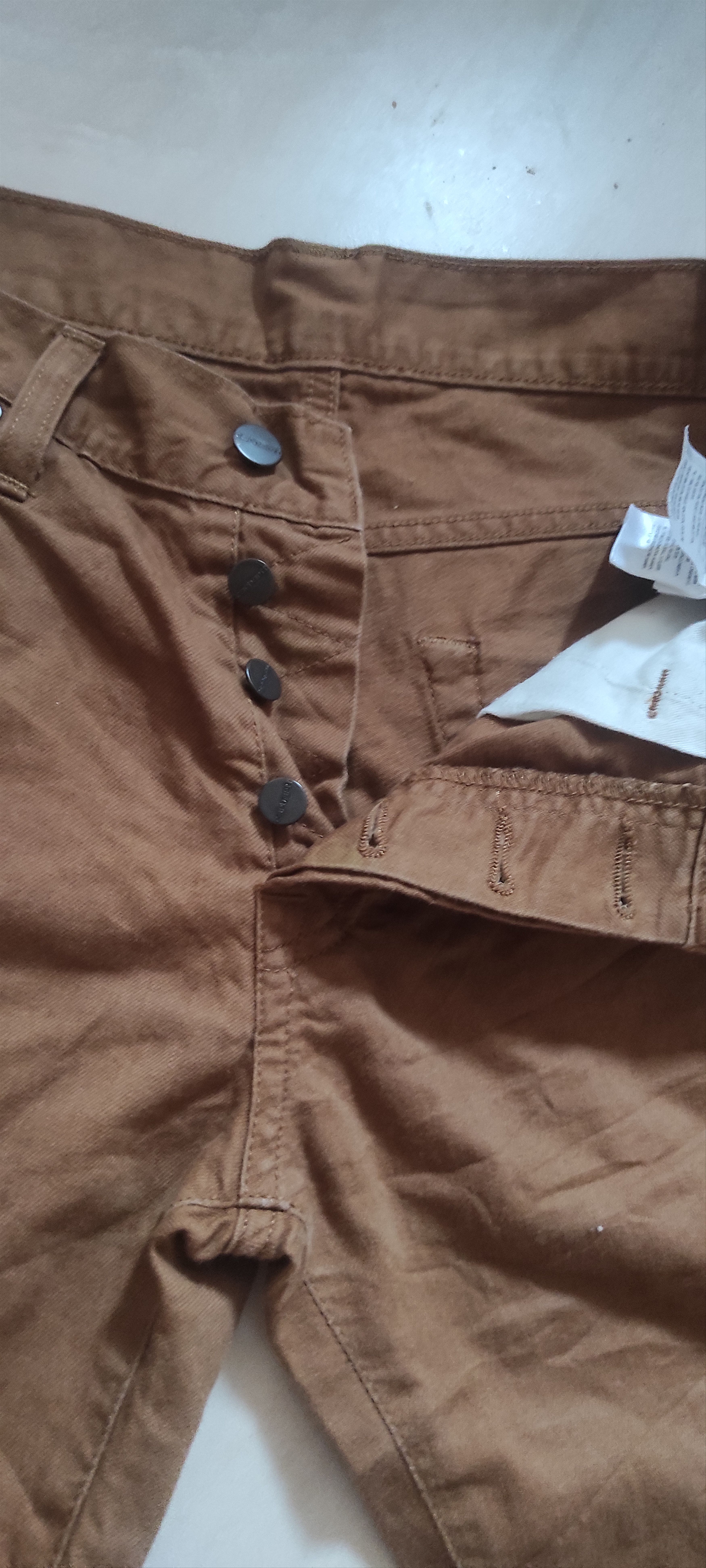 Carhartt Carhartt WIP Double Knee Rinsed Hamilton Brown Shorts Size US 29 - 3 Thumbnail