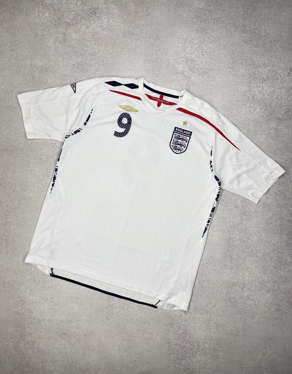 Umbro Vintage Umbro England Rooney 9 Jersey 2007-2009 Official Size US XXL / EU 58 / 5 - 6 Thumbnail