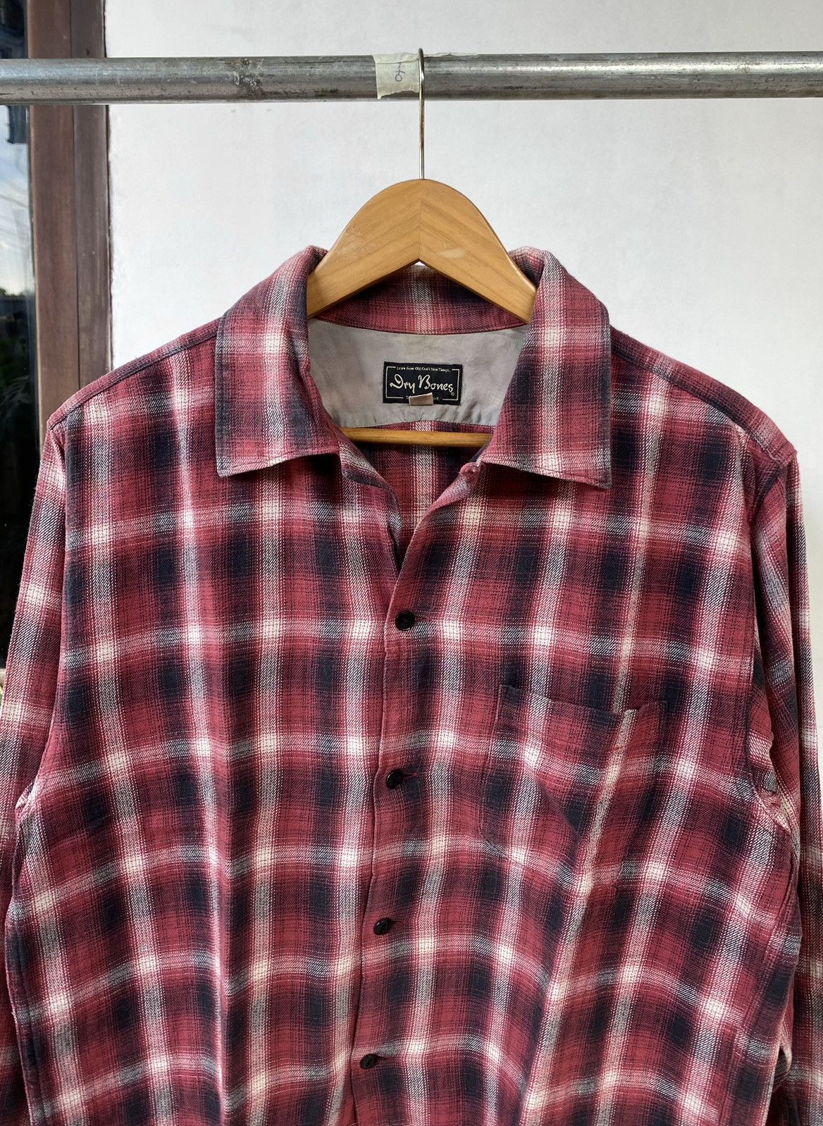 Dry Bones × Japanese Brand × Toyo Enterprises Dry Bones Plaid Flannel Shirt Size US L / EU 52-54 / 3 - 2 Thumbnail