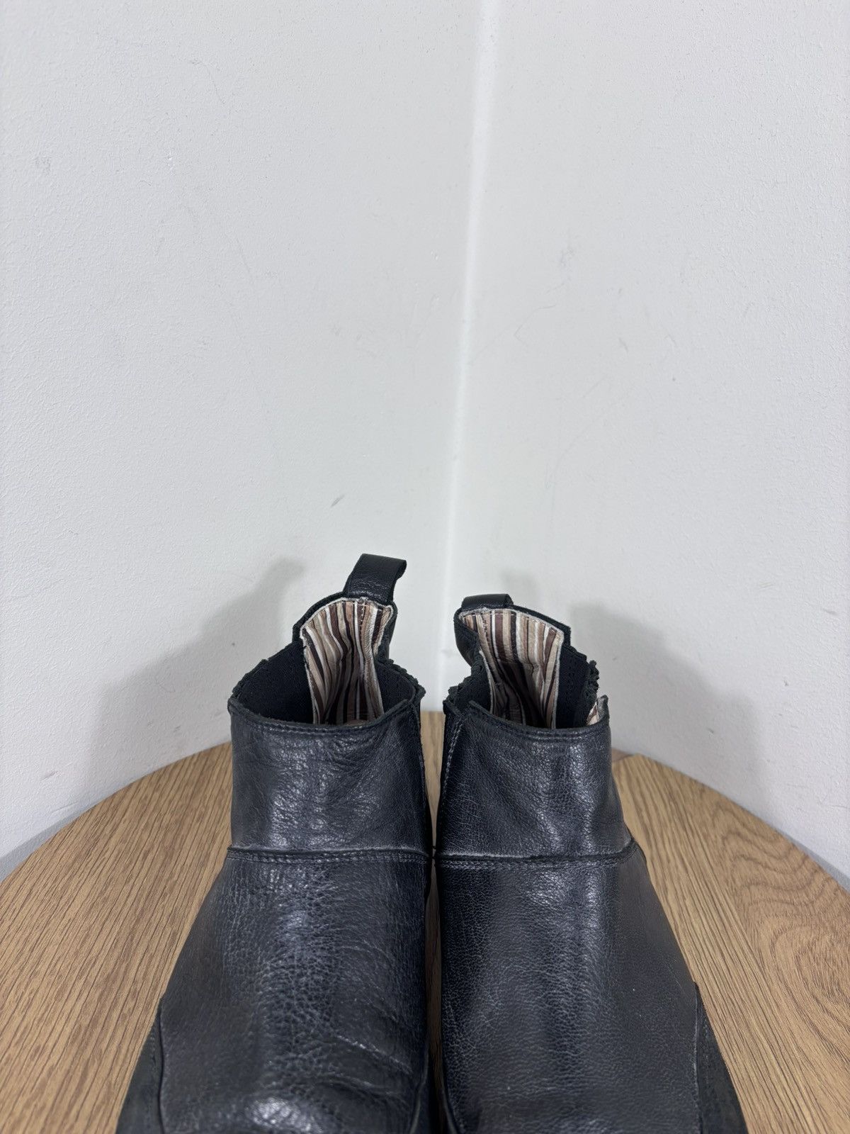 MoMA Moma Men’s Italian Black Leather Cap Toe Chelsea Boots Size US 9 / EU 42 - 7 Thumbnail