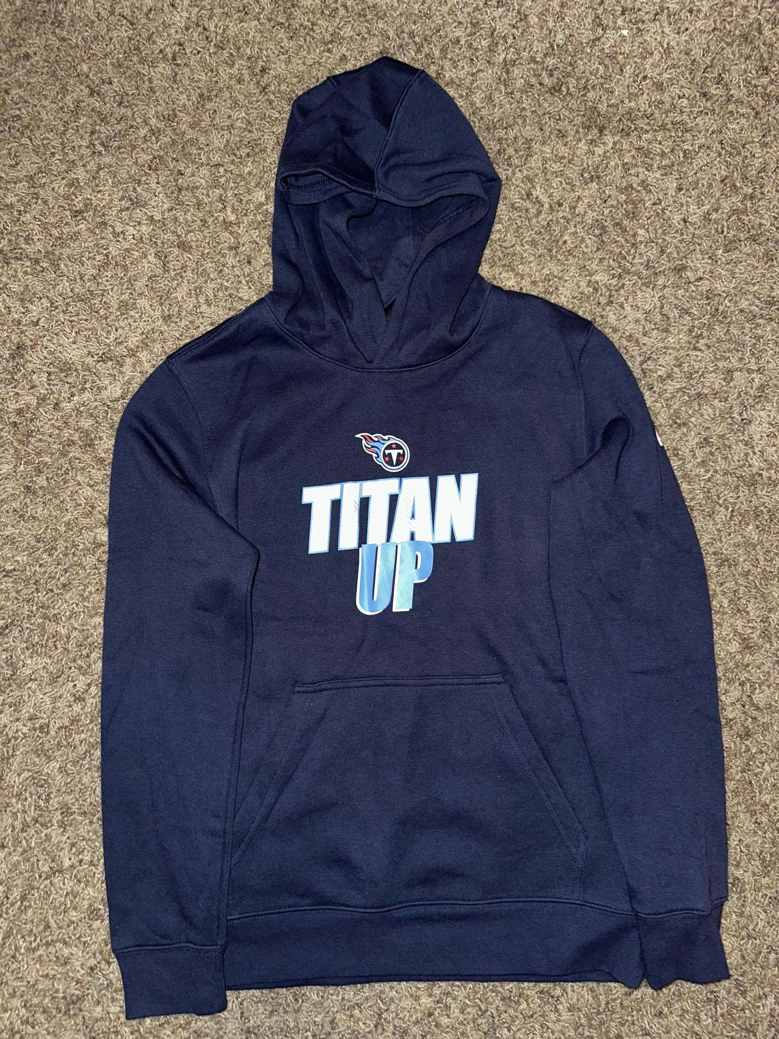 Nike Nike Kids Tennessee Titans Navy Fan Gear Local Club Pullover Hoodie Size US XXS / EU 40 - 1 Thumbnail