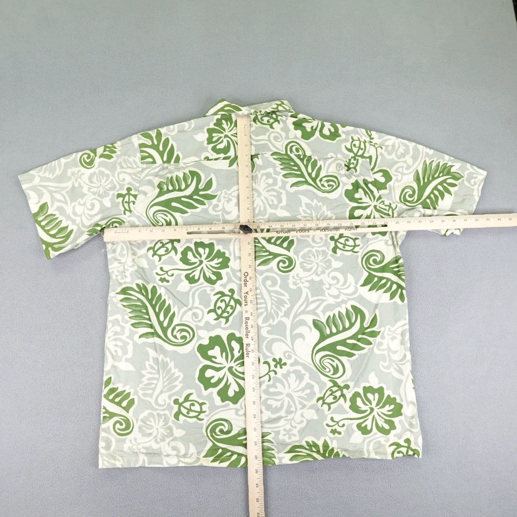Hilo Hattie VINTAGE Hilo Hattie Shirt Mens XL Green Hawaiian Leaves Turtles Aloha Camp Shirt Size US XL / EU 56 / 4 - 5 Thumbnail