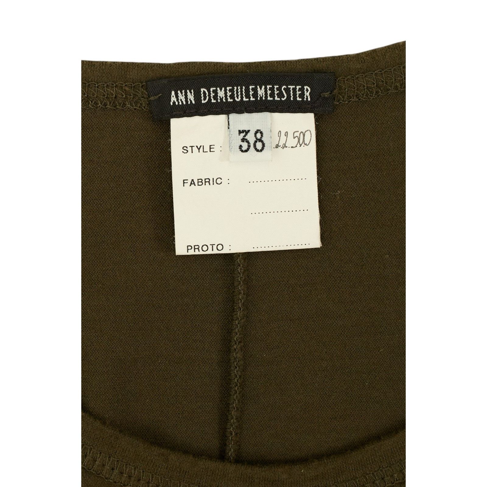 Ann Demeulemeester Dark Green Sleeveless Top Size XS / US 0-2 / IT 36-38 - 3 Thumbnail