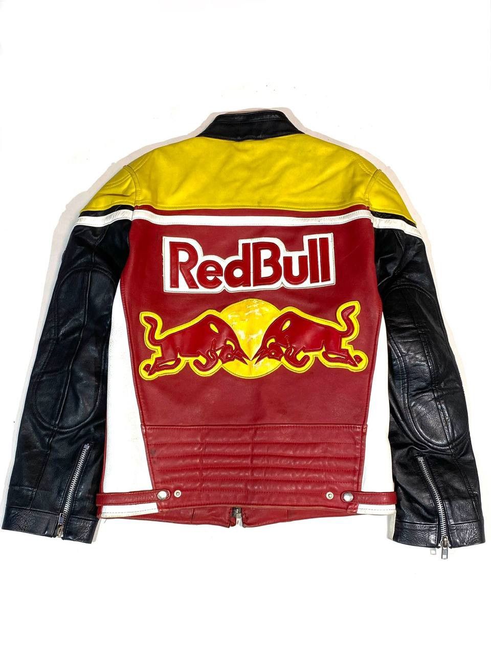 Genuine Leather Red Bull Moto Racing Leather Jacket Vintage Size US M / EU 48-50 / 2 - 2 Thumbnail