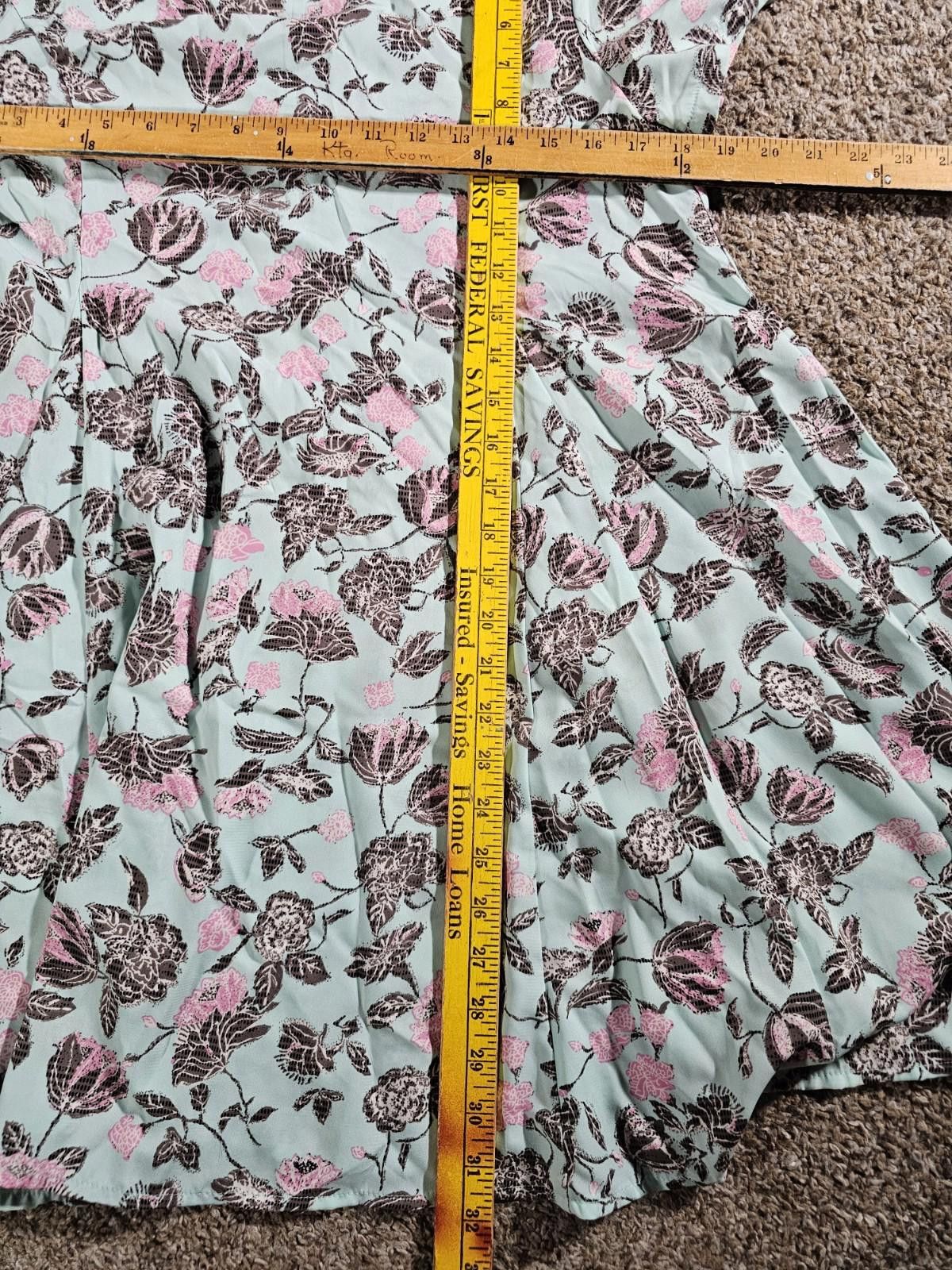 Luchiano Visconti LUSH Green Floral Dress XS Size XS / US 0-2 / IT 36-38 - 4 Thumbnail