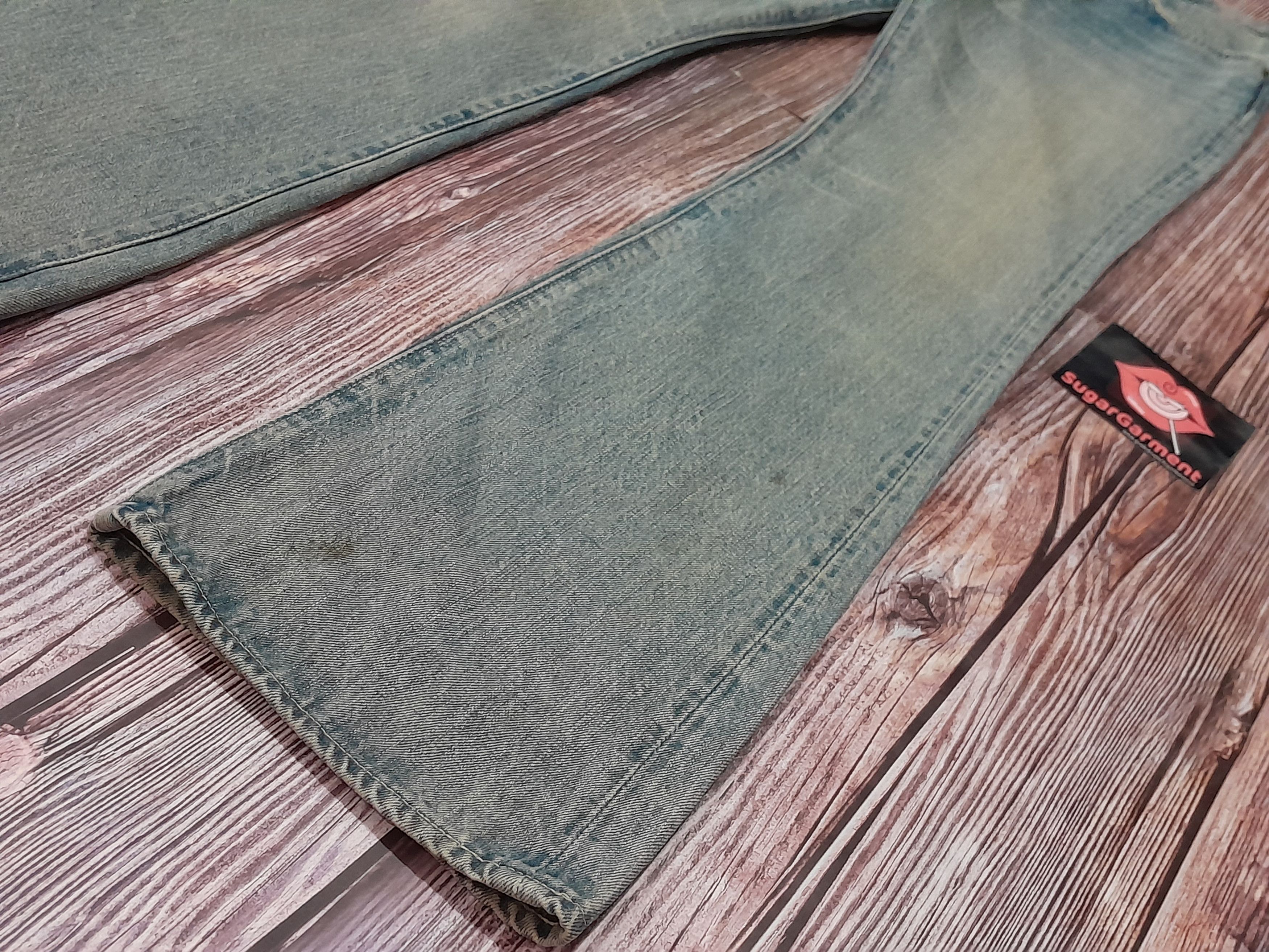 Sugar Cane Sugar Cane Bootcut Flare Bell Bottom Jeans Vintage Size US 32 / EU 48 - 2 Thumbnail