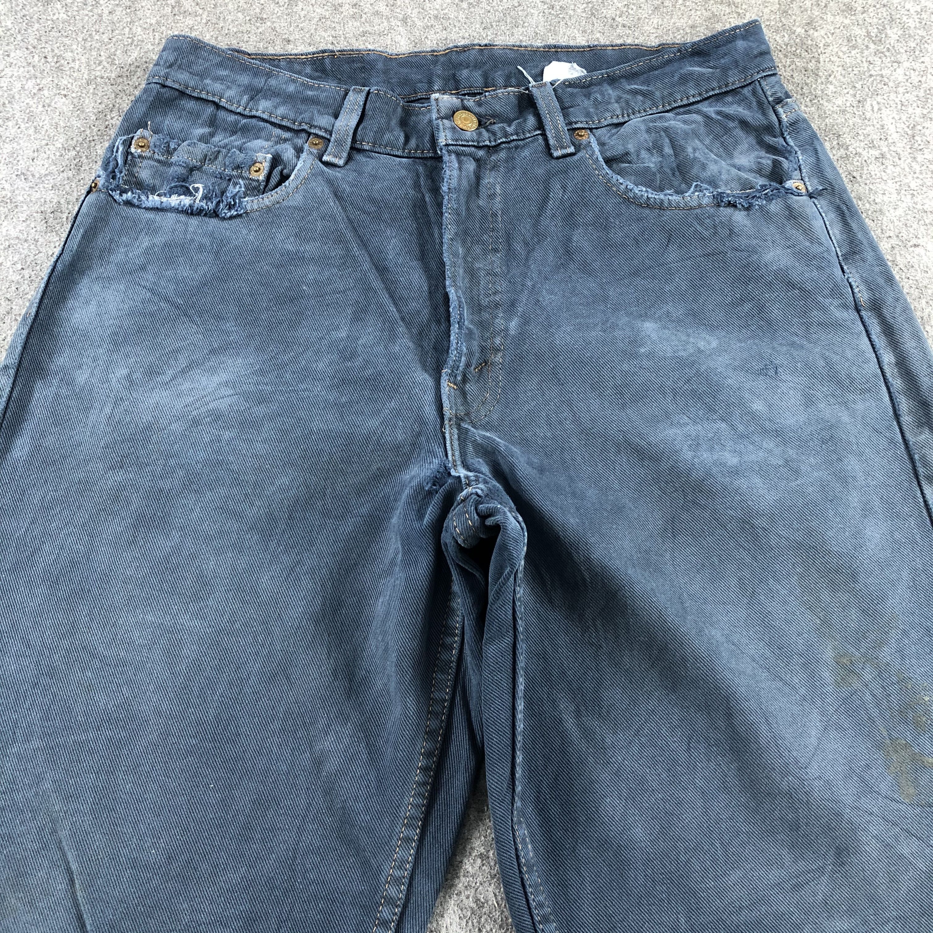 Levi's 90s Vintage Blue Wash Levis 554 Jeans-J2178 Size US 33 - 3 Thumbnail