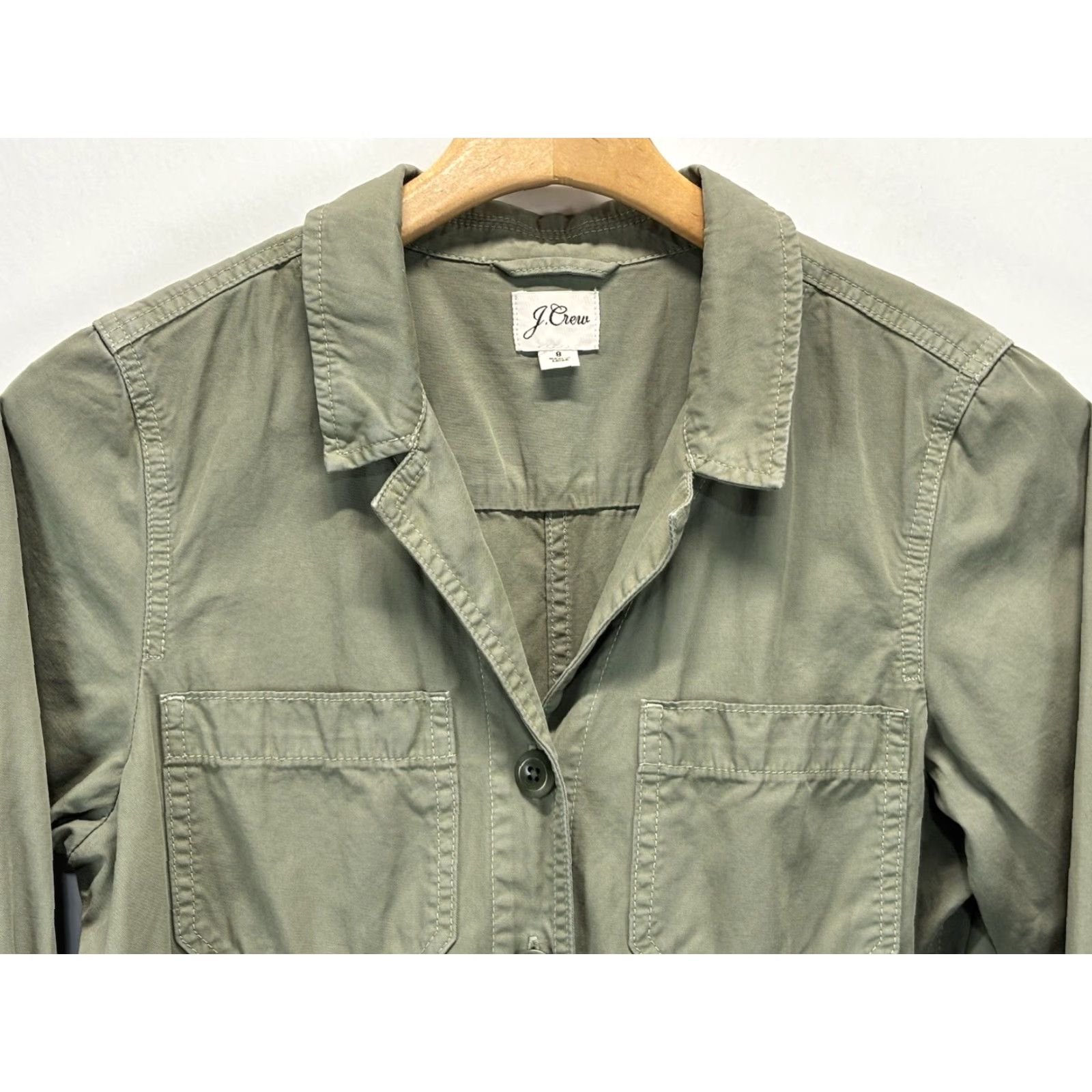 J.Crew J.CREW Foundry Chino Short Coveralls Women’s Size 8 Green Belted One Piece Size 30" / US 8 / IT 44 - 2 Thumbnail