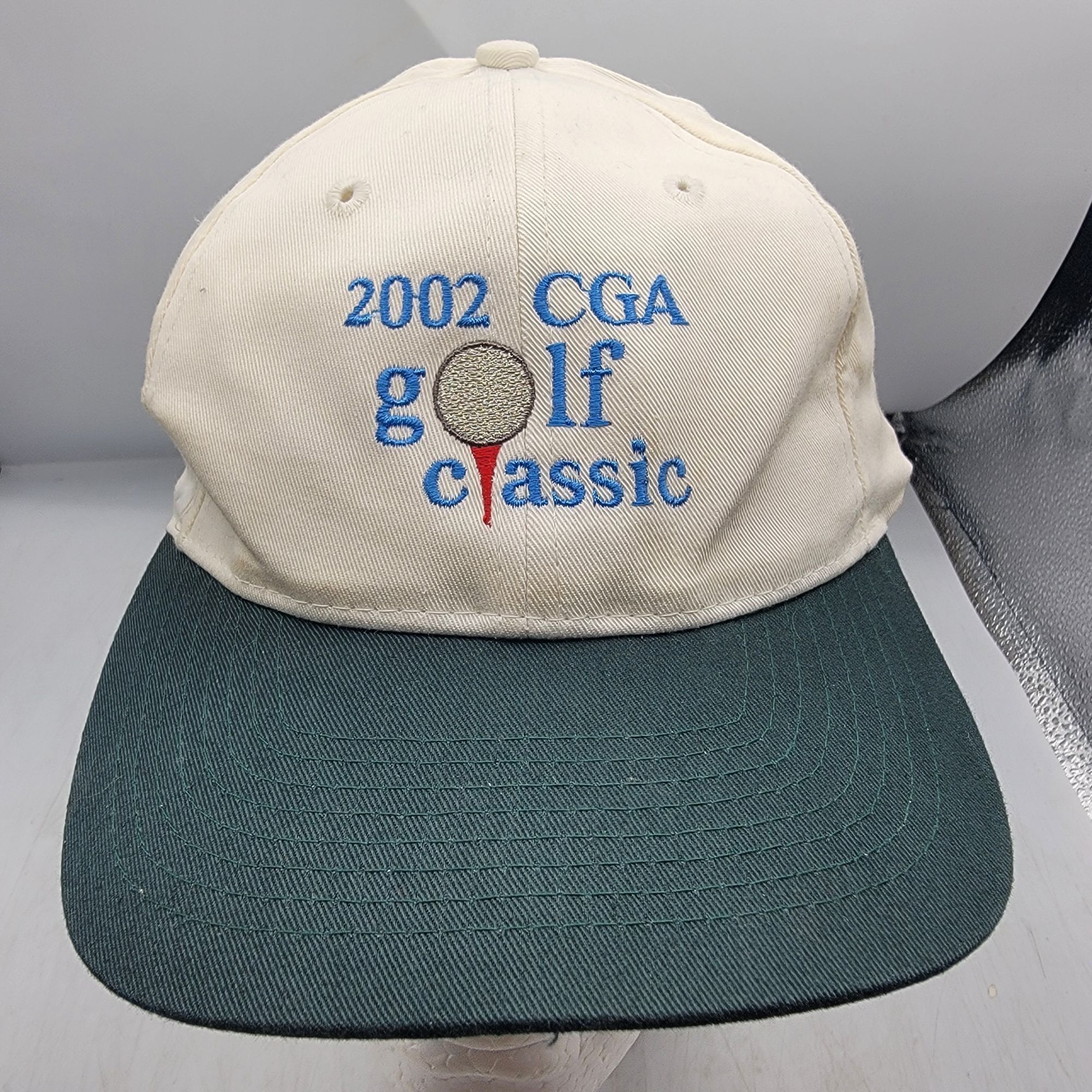 Other Vintage 2002 CGA Golf Classic Adults White Adjustable Hat Ca Size ONE SIZE - 1 Thumbnail
