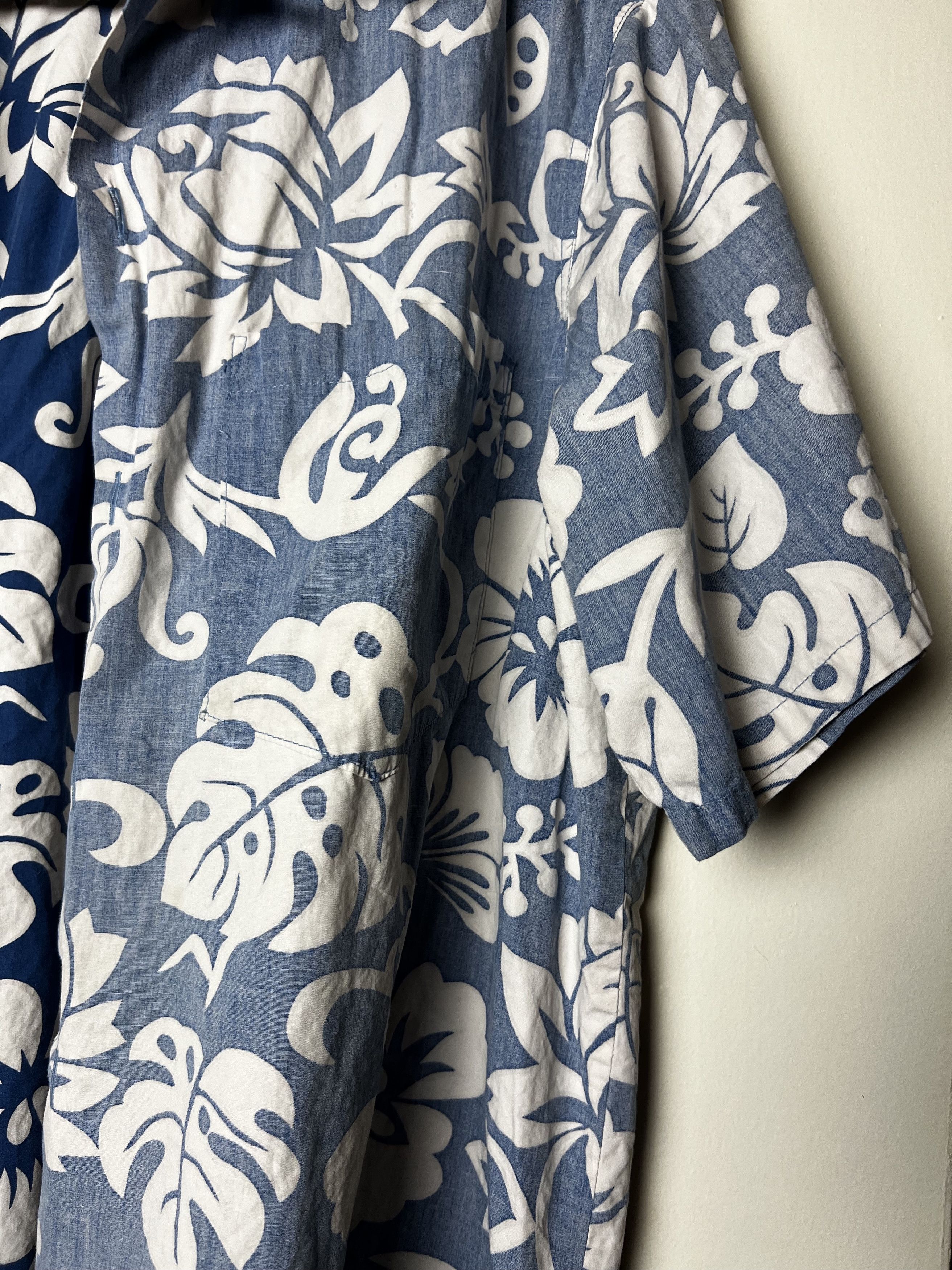Vintage Vntg 80s Hawaiian Shirt: Barefoot in Paradise Aloha Print Size US L / EU 52-54 / 3 - 2 Thumbnail