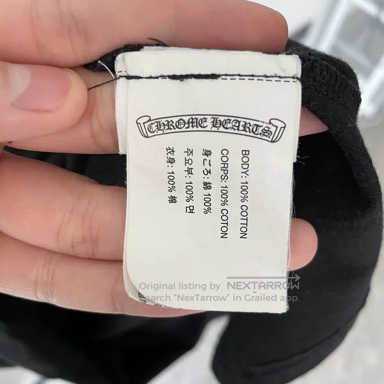 Chrome Hearts CHROME HEARTS Size L Black scroll USA limited V-neck short Size US L / EU 52-54 / 3 - 6 Thumbnail