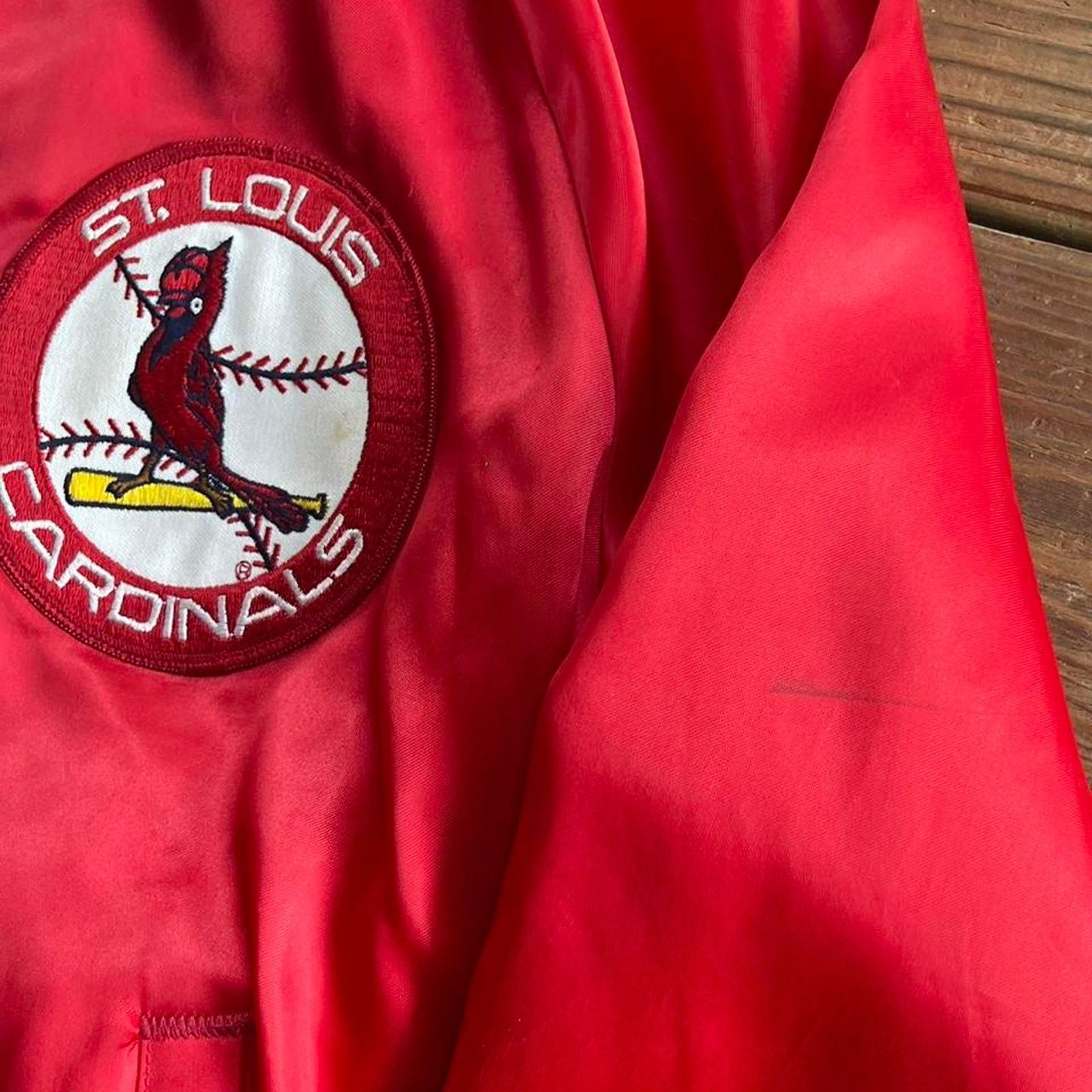 Chalk Line × MLB × Vintage Vintage 80s St. Louis Cardinals Chalk Line Satin Jacket Size US M / EU 48-50 / 2 - 4 Thumbnail