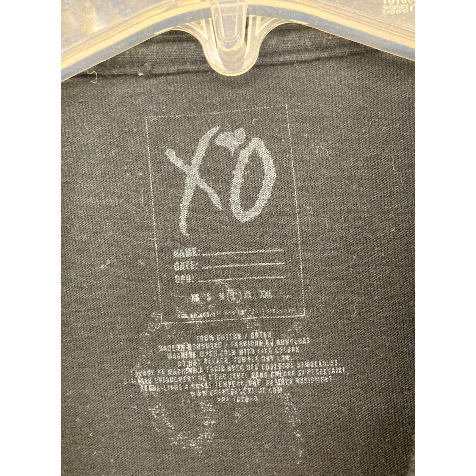 Vintage XO The Weeknd Band TShirt Mens L Black Skull Cross Fire Graphic Print Size US L / EU 52-54 / 3 - 5 Thumbnail
