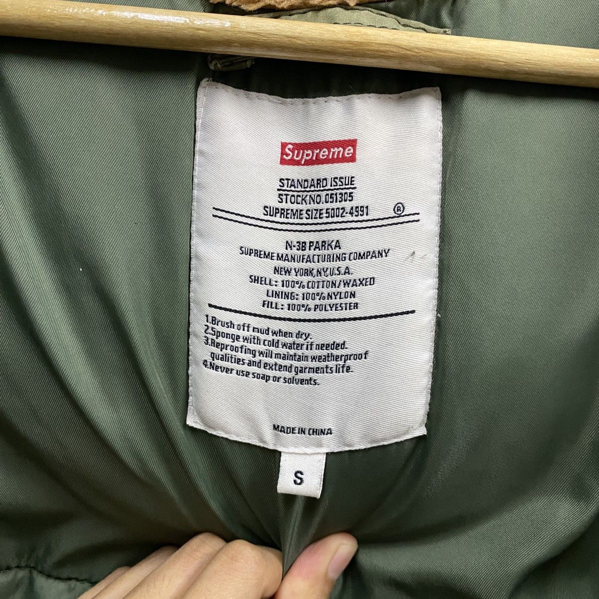Supreme 🔥Supreme N-3B Parka Cotton Waxed Jacket Size US S / EU 44-46 / 1 - 19 Thumbnail