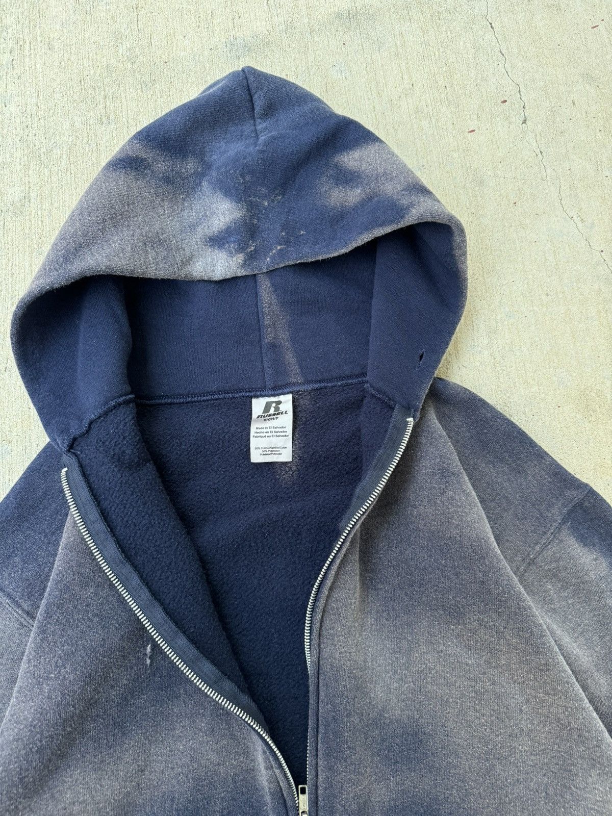Russell Athletic × Vintage Faded Russell athletic hoodie blank Size US S / EU 44-46 / 1 - 3 Thumbnail