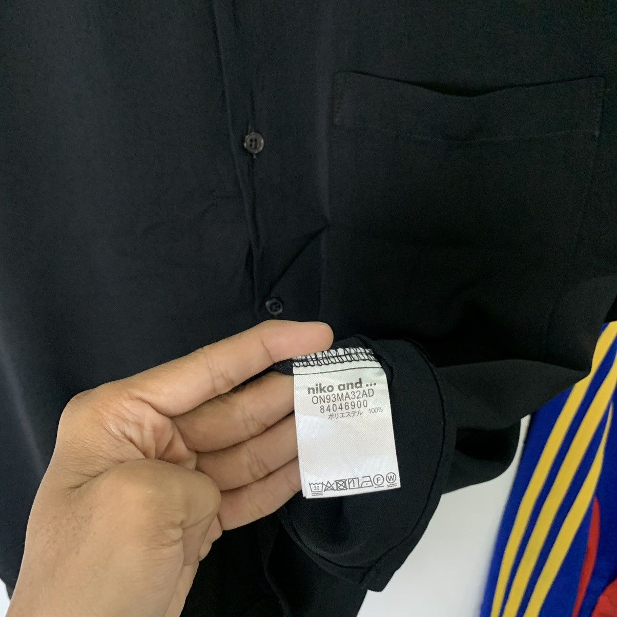 Japanese Brand Niko and... oversized black short button up shirt Size US XL / EU 56 / 4 - 4 Thumbnail