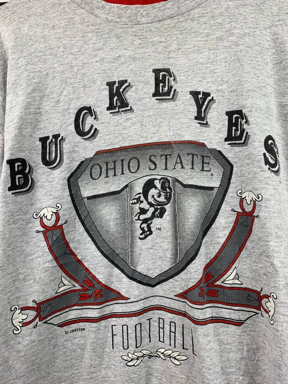 Vintage Vtg Jostens Ohio State Buckeyes American Sport NFL Tee Size US XL / EU 56 / 4 - 3 Thumbnail