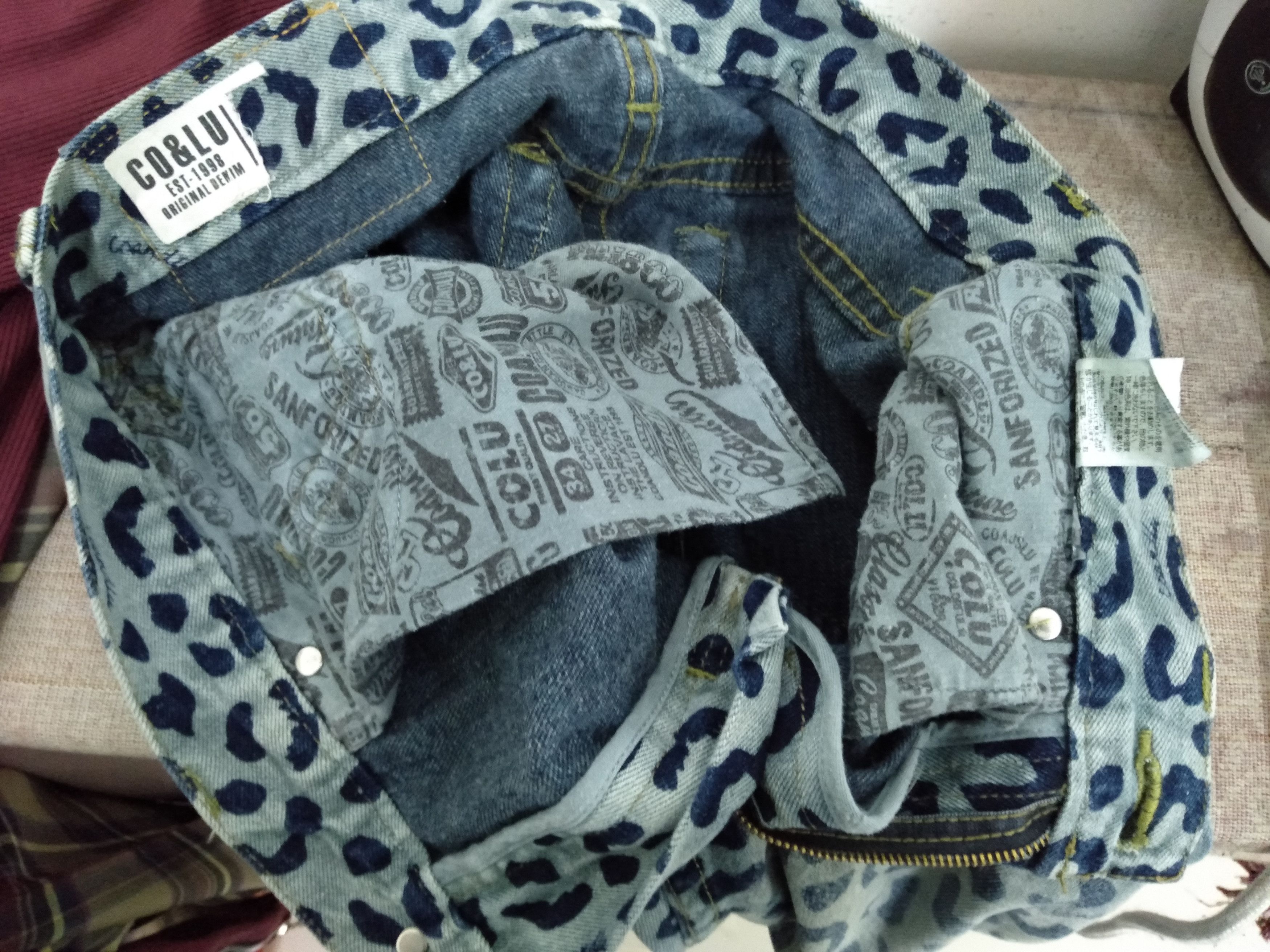 Hysteric Glamour Japanese Brand Leopard Print denim Hysterics inspired Size US 33 - 6 Thumbnail