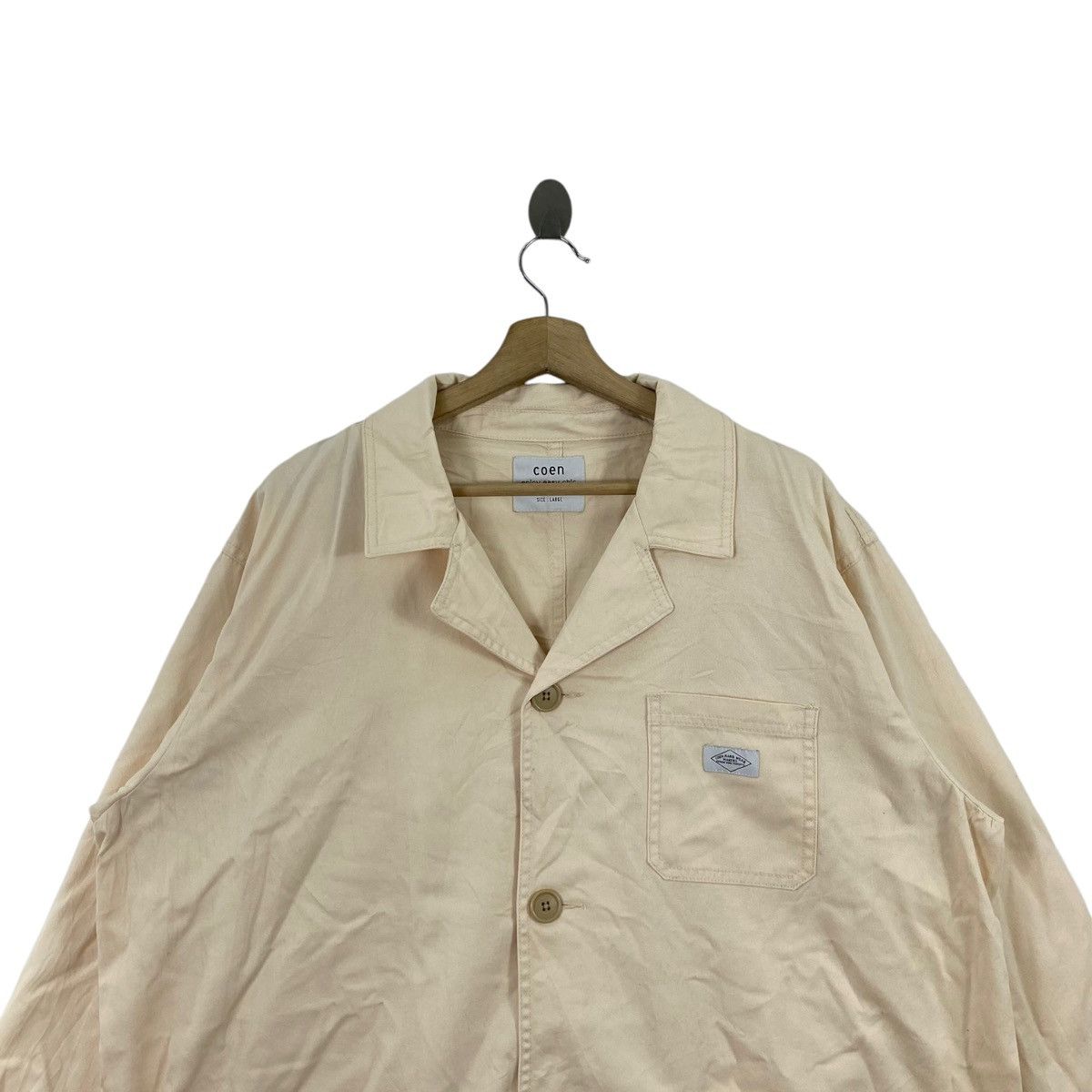 Japanese Brand COEN Japanese Brand Multi Pockets Button Up Cream Parka Size US L / EU 52-54 / 3 - 2 Thumbnail