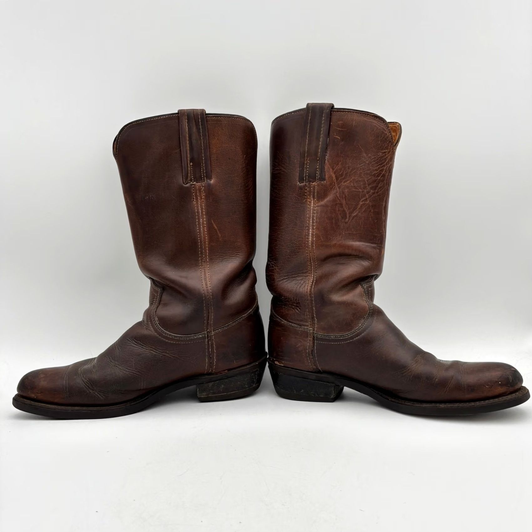 Frye VINTAGE Frye Black Label Leather Roper Boots Men 7D Western Workwear Boots Mens 7D Brown Leather Western 60s Size US 7 / EU 40 - 6 Thumbnail
