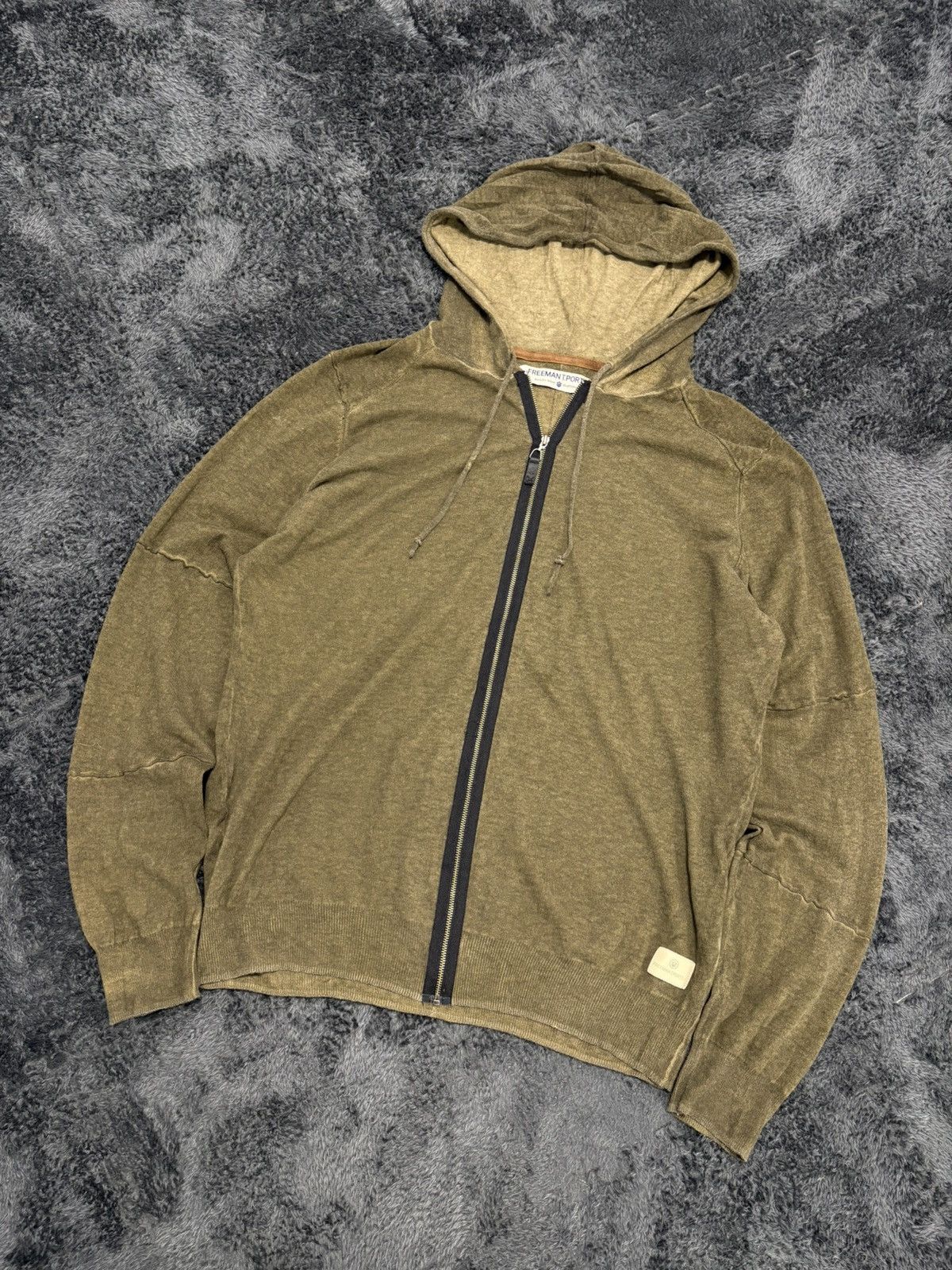 Freeman T. Porter Freeman T. Porter Avant Garde Cashmere Zip Hoodie Sweater Size US L / EU 52-54 / 3 - 1 Thumbnail