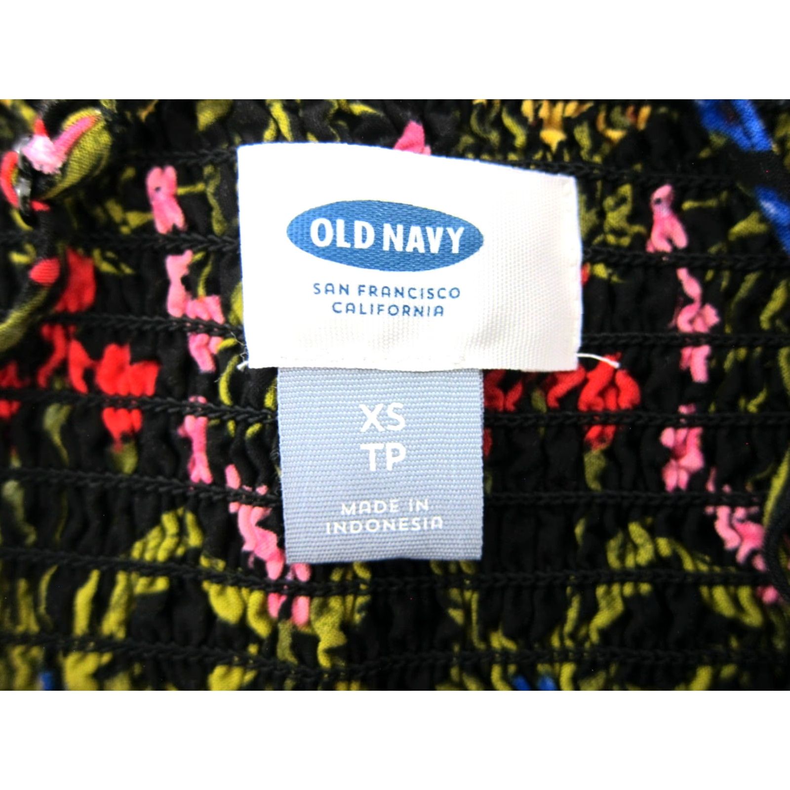 Old Navy Old Navy Tank Dress XS Black Floral Rayon Sun Dress Size XS / US 0-2 / IT 36-38 - 3 Thumbnail
