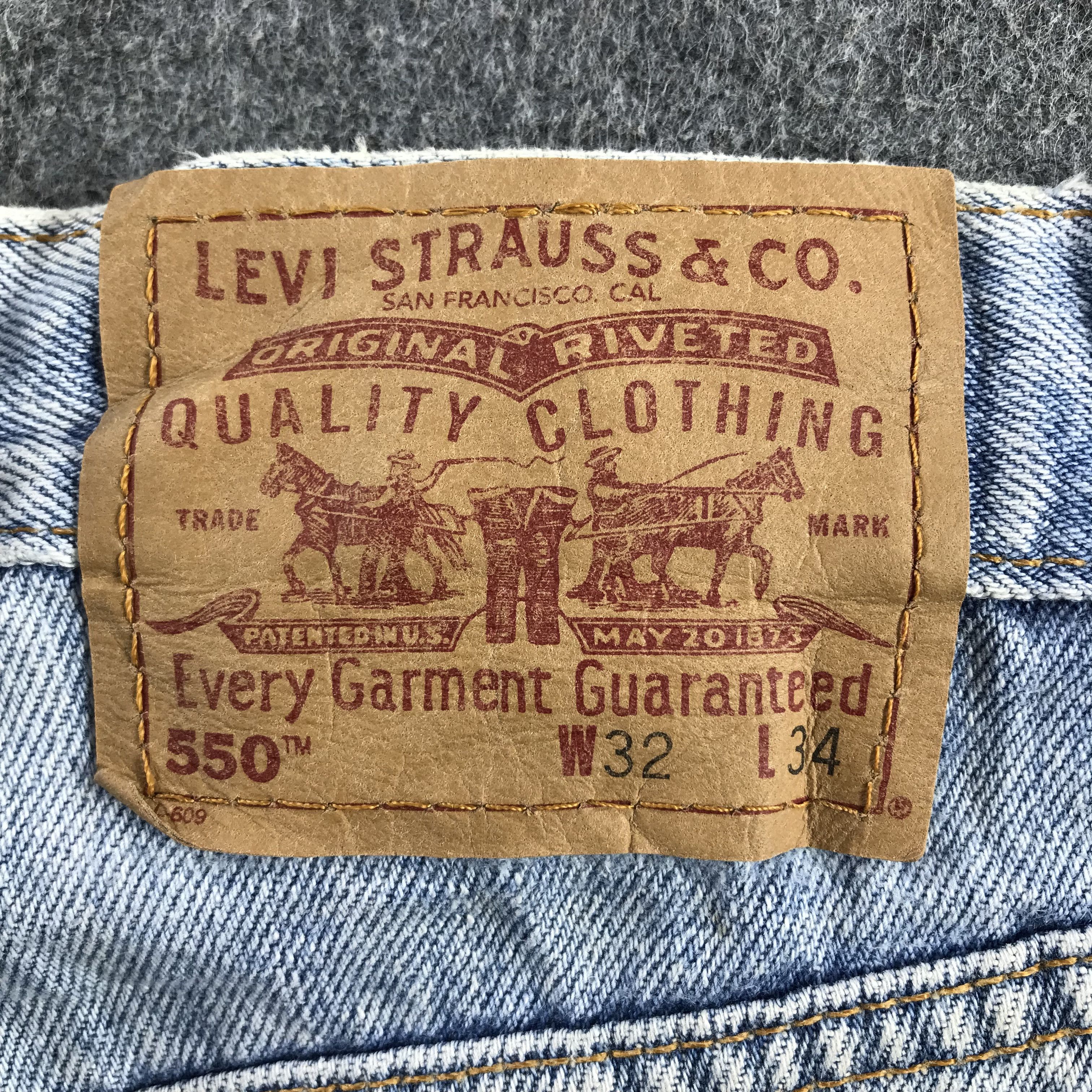 Levi's Vintage Levis 550 Jeans Faded Blue Short Pants KJ3454 Size US 32 / EU 48 - 5 Thumbnail