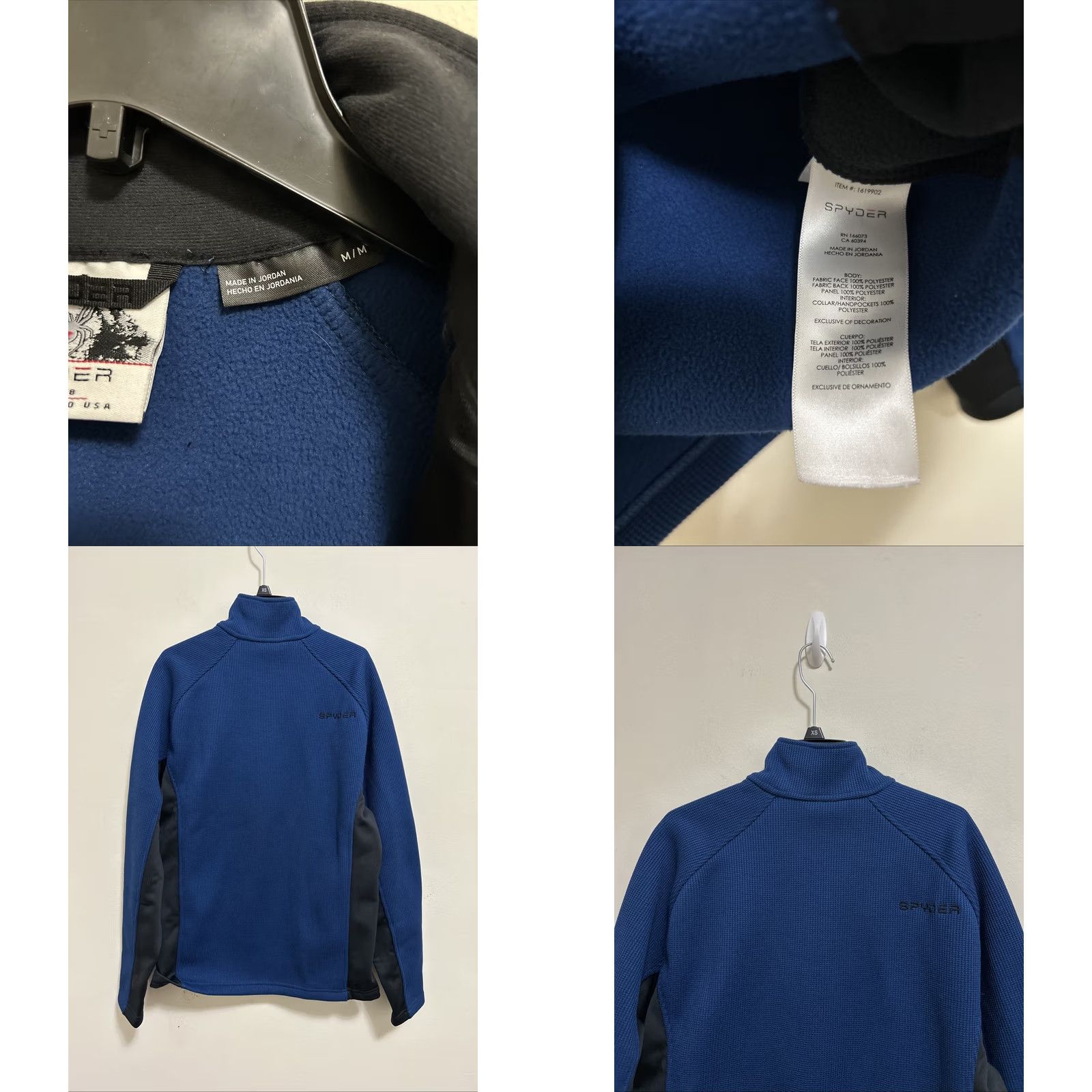 Spyder Spyder Pullover Mens Medium Blue Black 1/2 Zip Sweater Knit Jacket Sweatshirt Regular Fit Size US M / EU 48-50 / 2 - 8 Thumbnail