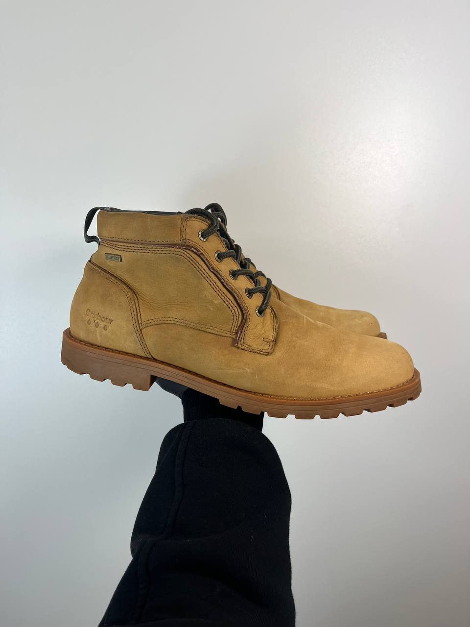Barbour Barbour Nubuck Leather Boots Tan Lace Up Mens Size EU 45 Size US 12 / EU 45 - 1 Thumbnail