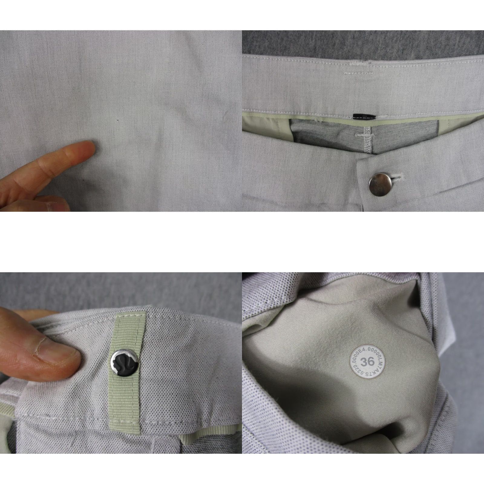 Lululemon Lululemon Pace Breaker Shorts Mens 36 Gray Chino Shorts Casual Slim Fit Zip Fly Pockets Mens Size 36 Gray Size US 36 / EU 52 - 8 Thumbnail