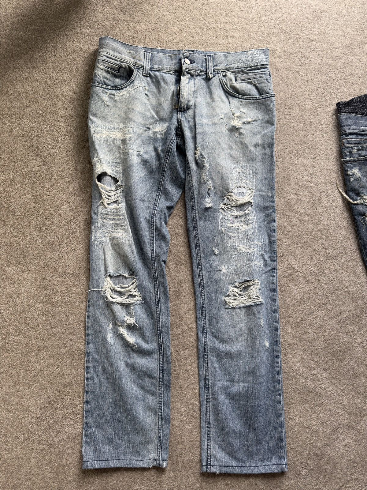 Dolce & Gabbana Dolce & Gabbana Ripped Jeans US30 Size US 30 / EU 46 - 1 Thumbnail