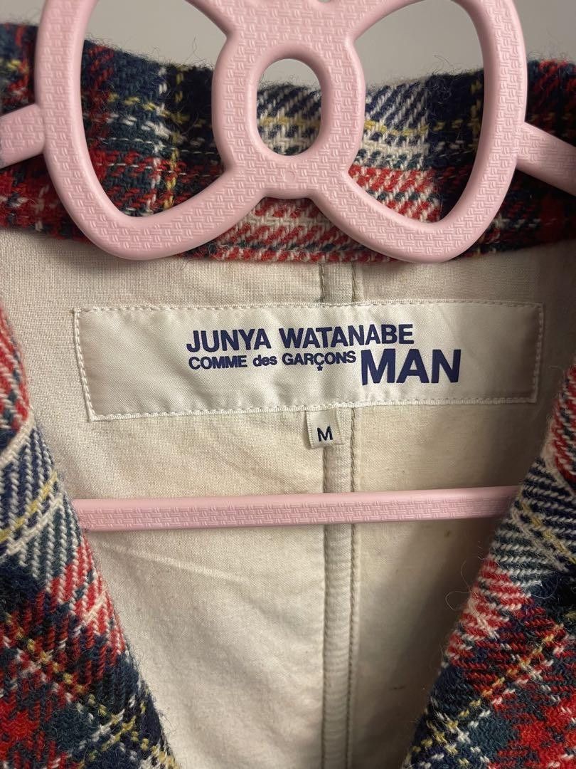 Comme des Garcons × Junya Watanabe Plaid Wool Tailored Jacket Size US M / EU 48-50 / 2 - 3 Thumbnail