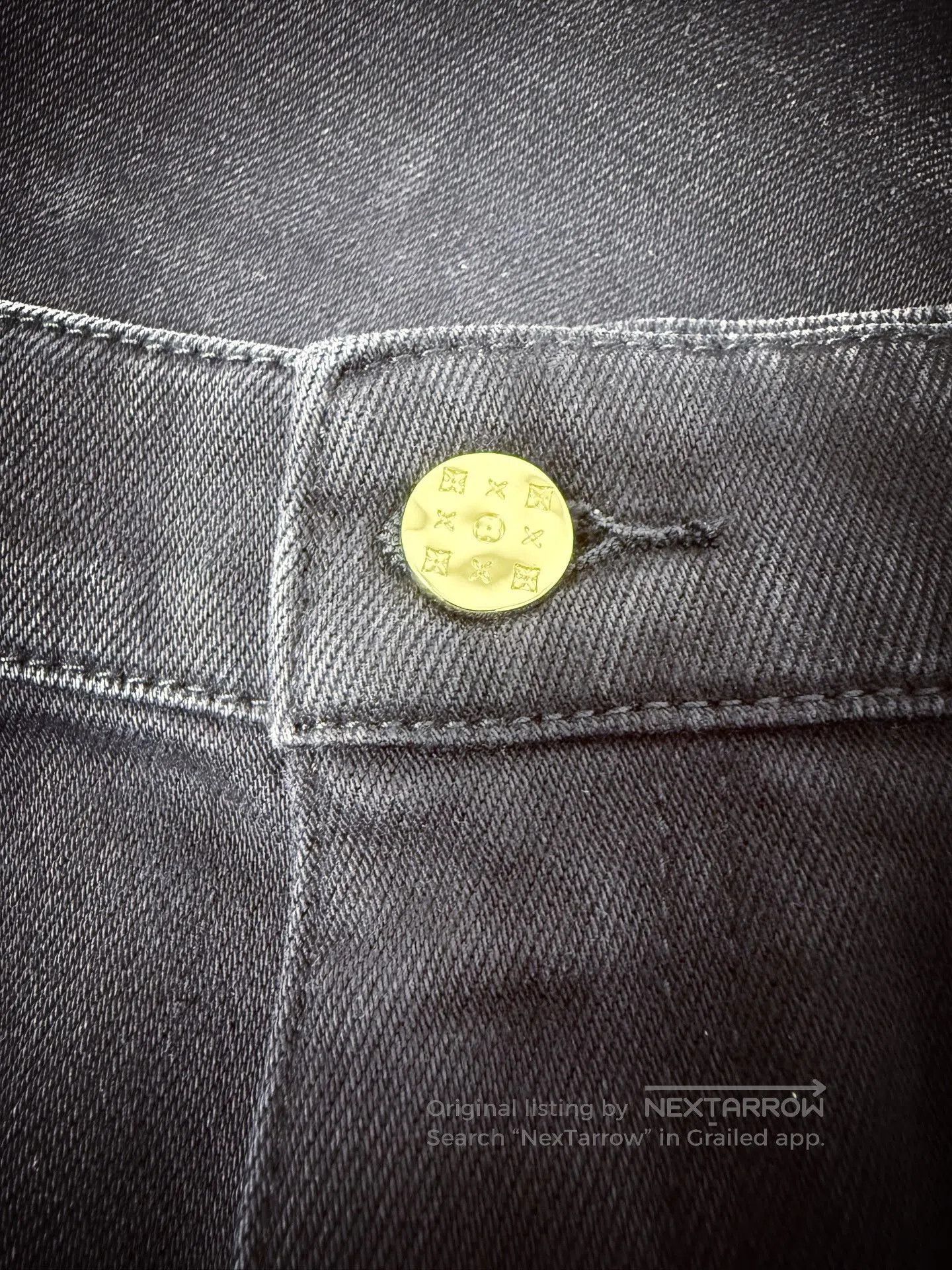 Louis Vuitton Lv Black Jeans. Size 41" - 4 Thumbnail