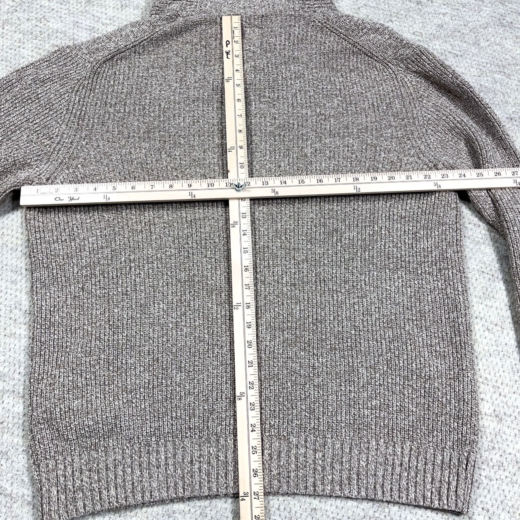 American Eagle Outfitters VINTAGE American Eagle Outfitters Sweater Men XL Tan Chunky-Knit Shawl Neck Y2K Athletic Fi Size US XL / EU 56 / 4 - 7 Thumbnail