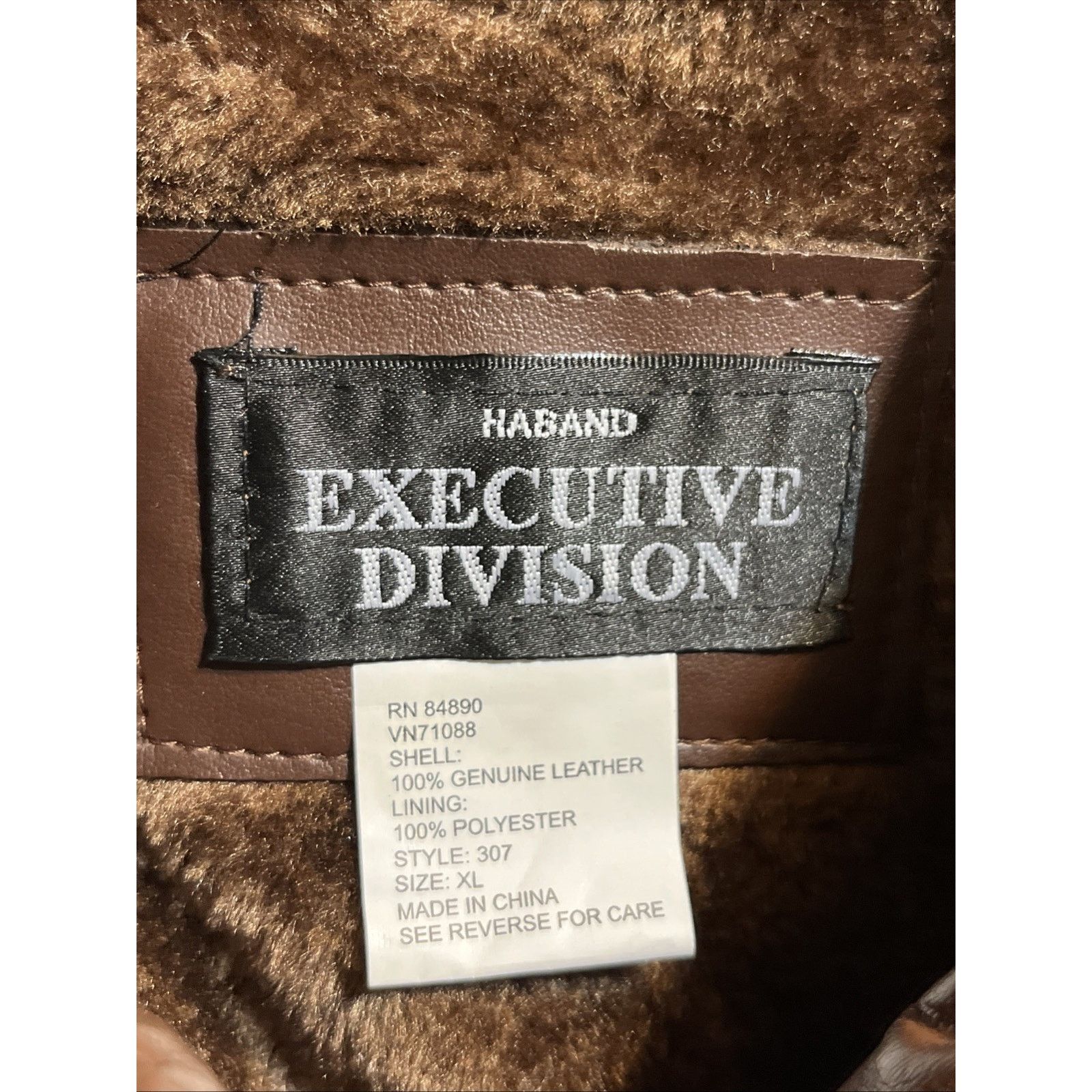 Haband Haband Executive Division XL Brown Leather Jacket Patchwork Size US XL / EU 56 / 4 - 3 Thumbnail