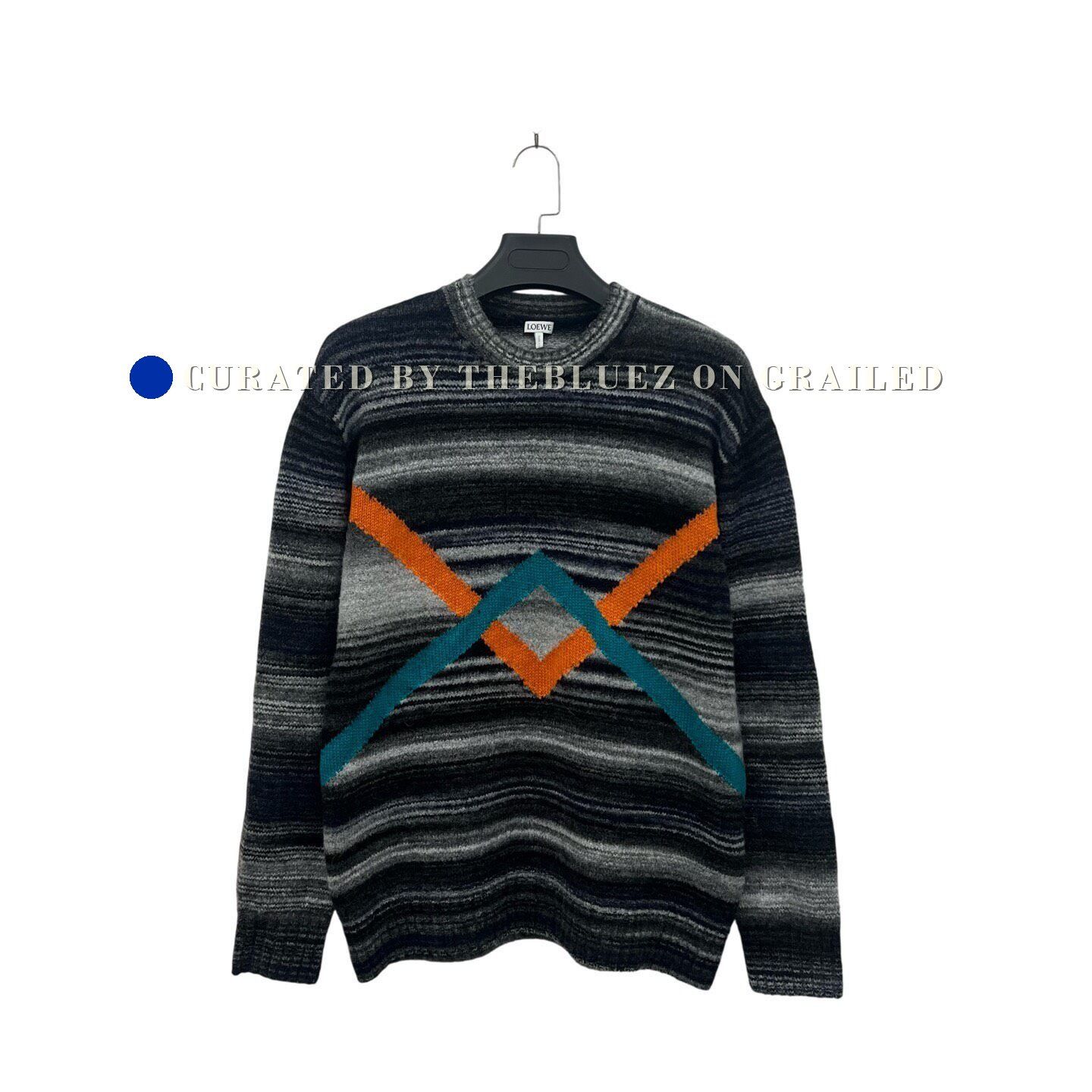 Loewe Loewe Gray Striped Sweater Size US M / EU 48-50 / 2 - 1 Thumbnail