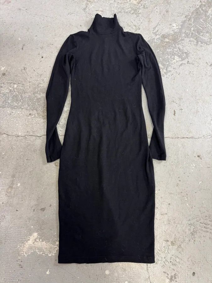 Vintage Plein Sud Black High Neck Midi Dress Size S / US 4 / IT 40 - 1 Thumbnail